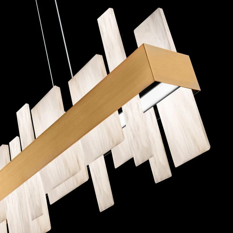 Alabaster Acropolis LED Linear Chandelier - Image 10