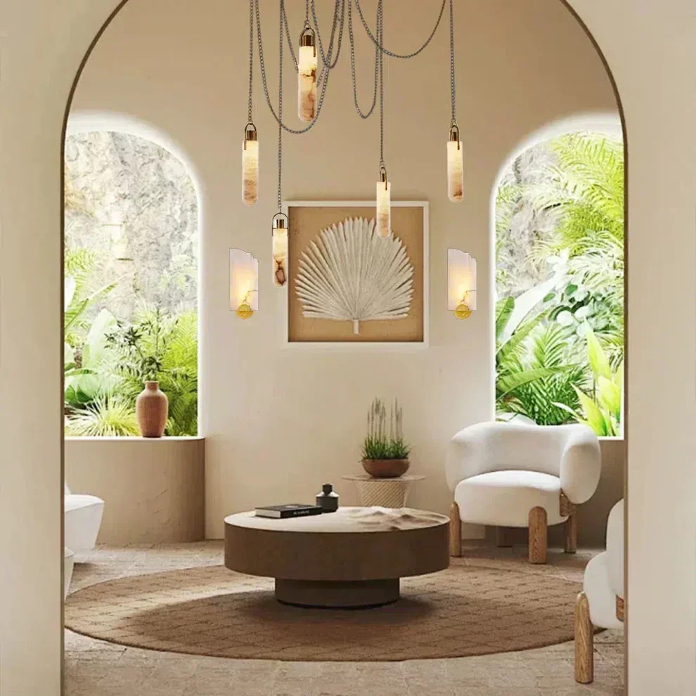 Alabaster Flint 1 Light Pendant Light - Image 4