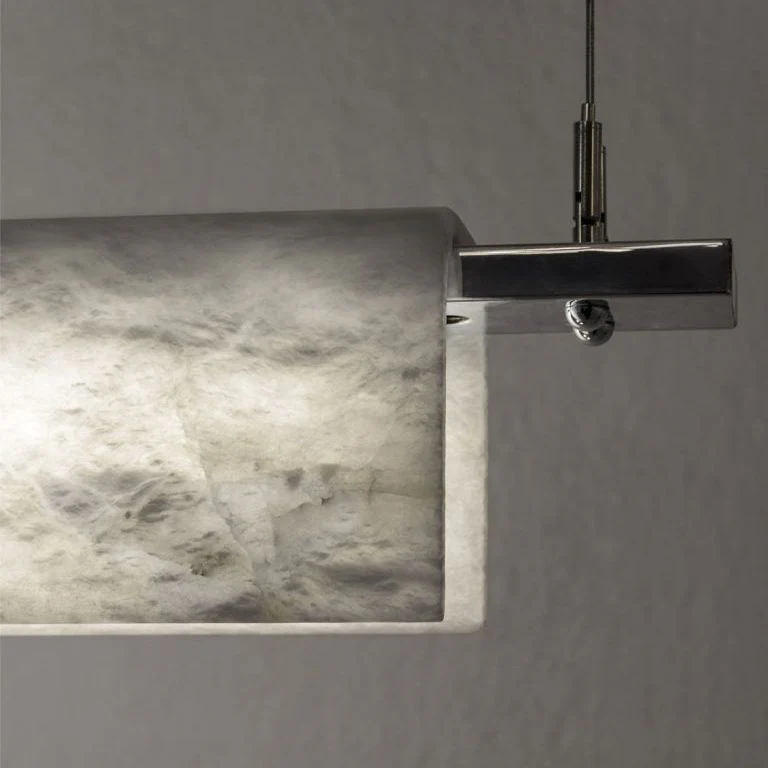Alabaster Studio Folded Linear Chandelier - Image 4
