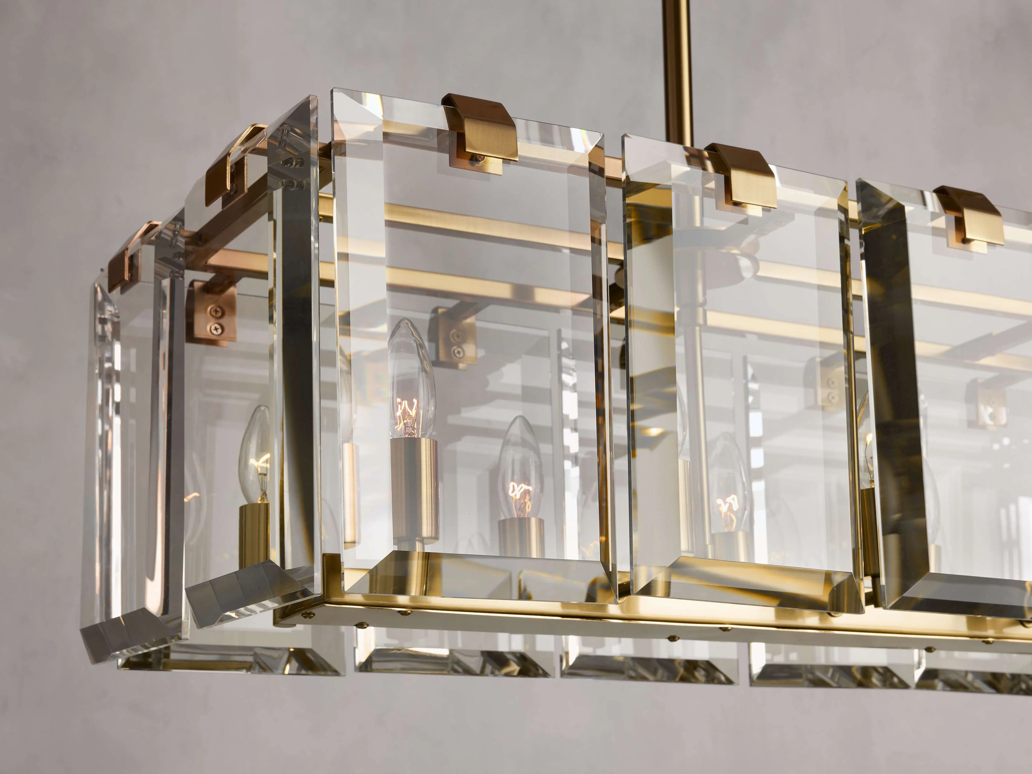 Amaya Luxe Crystal Rectangular Chandelier - Image 13