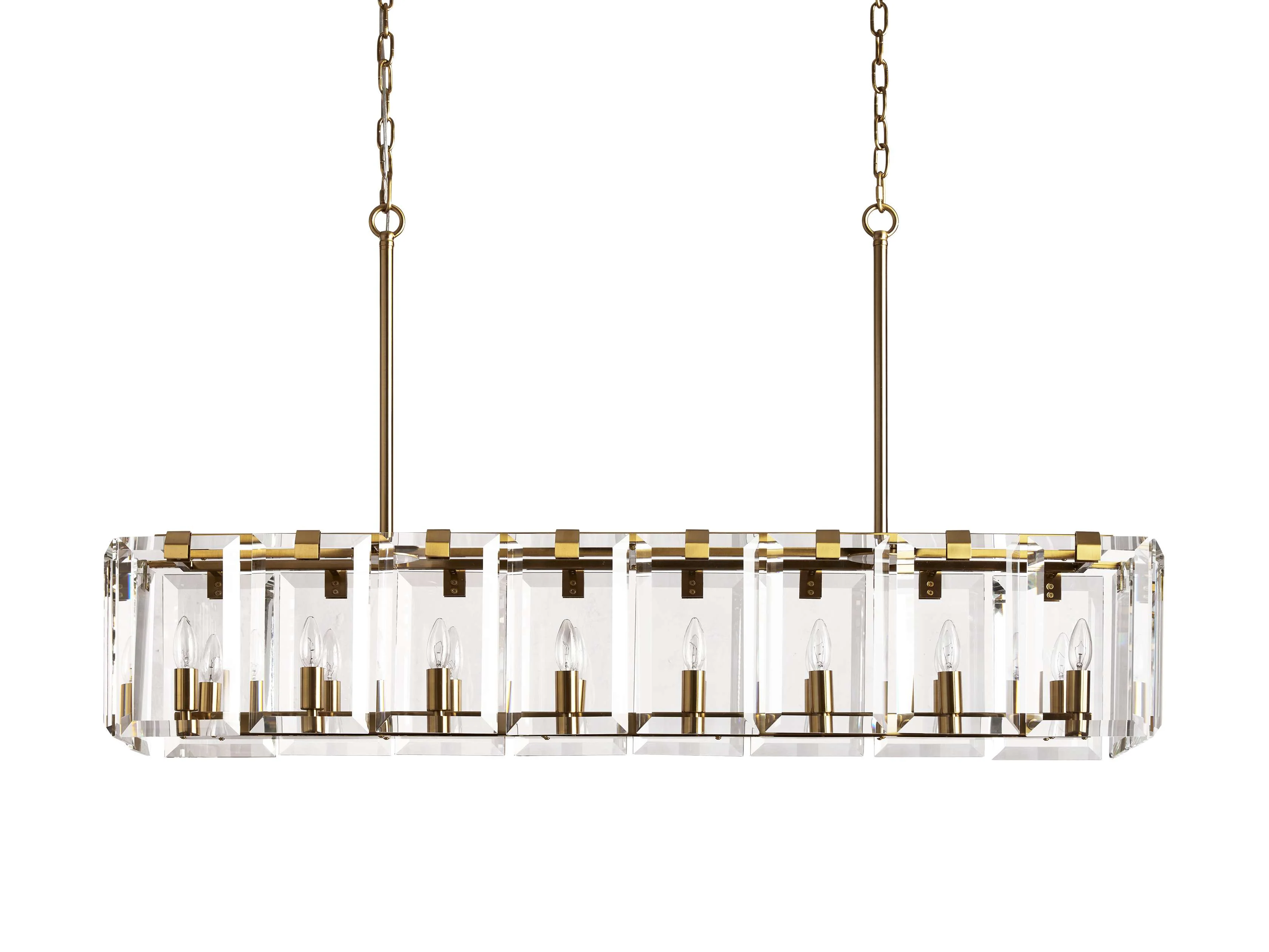 Amaya Luxe Crystal Rectangular Chandelier - Image 15