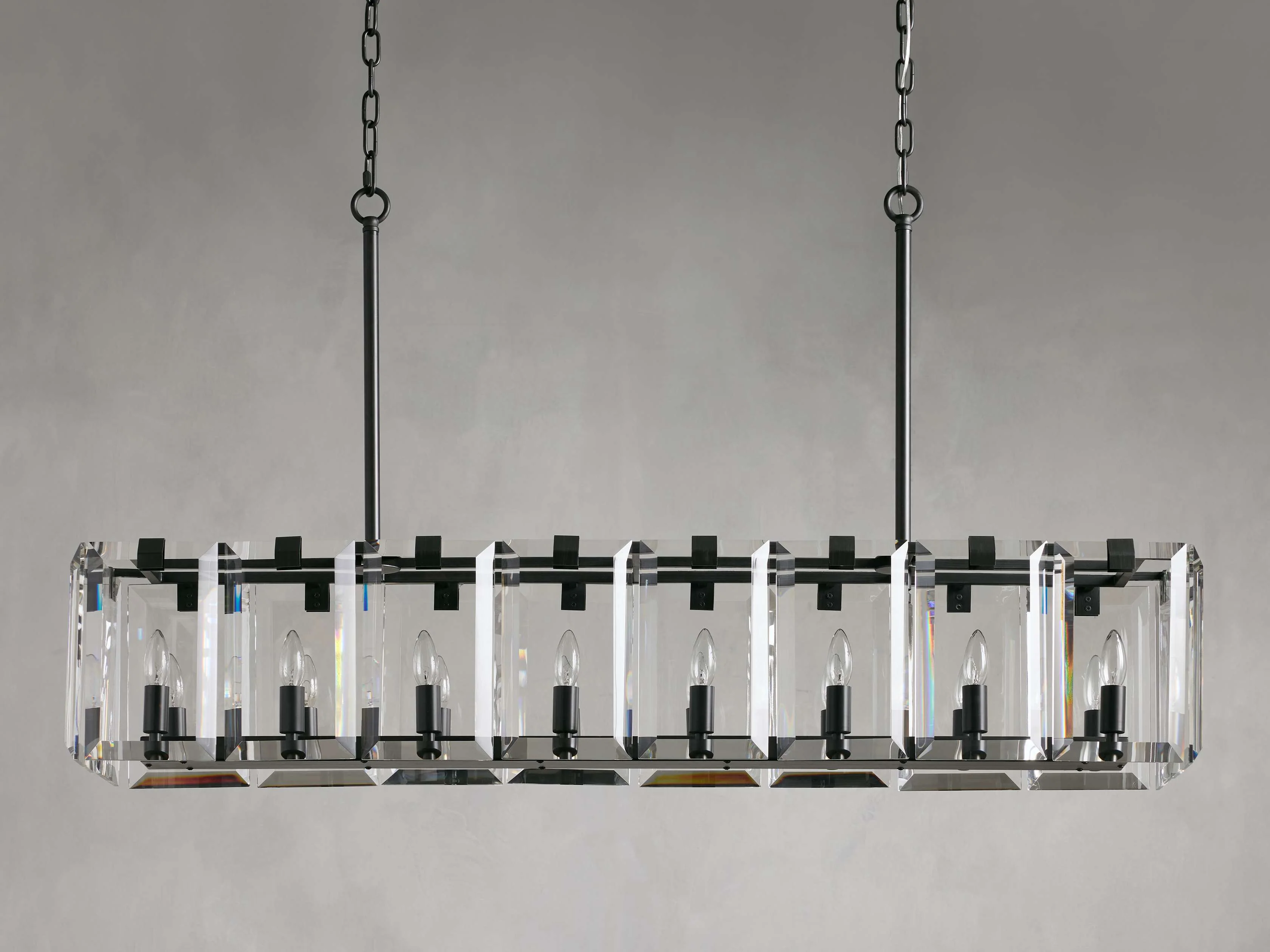 Amaya Luxe Crystal Rectangular Chandelier - Image 17