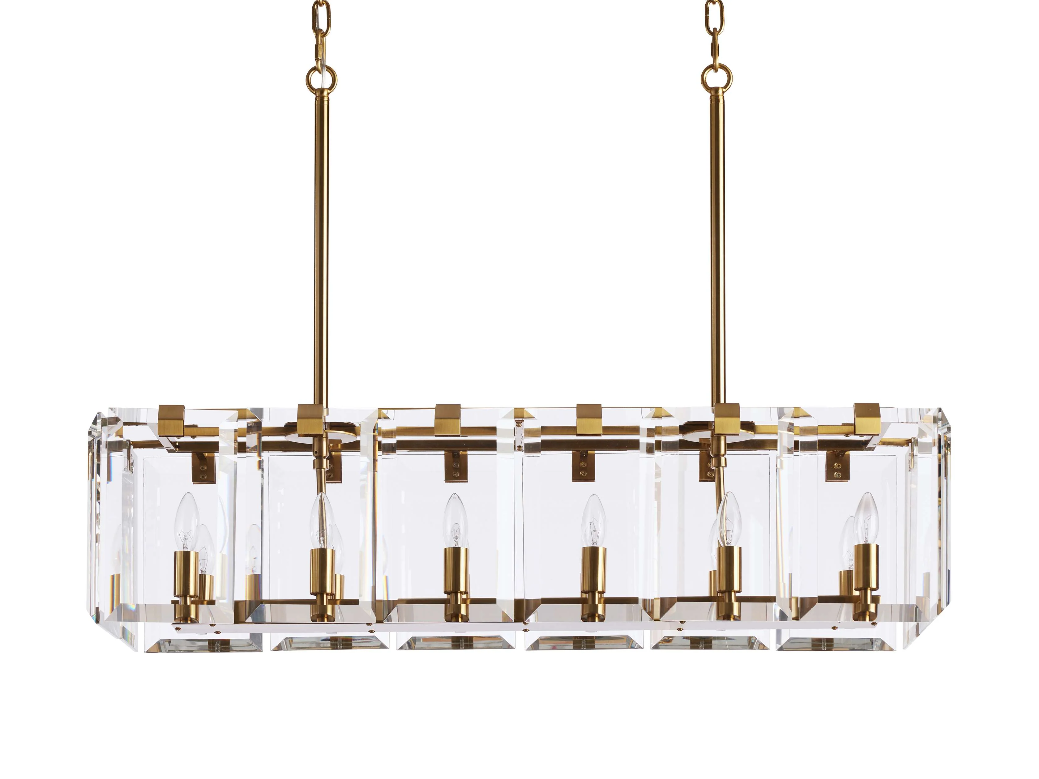 Amaya Luxe Crystal Rectangular Chandelier - Image 5