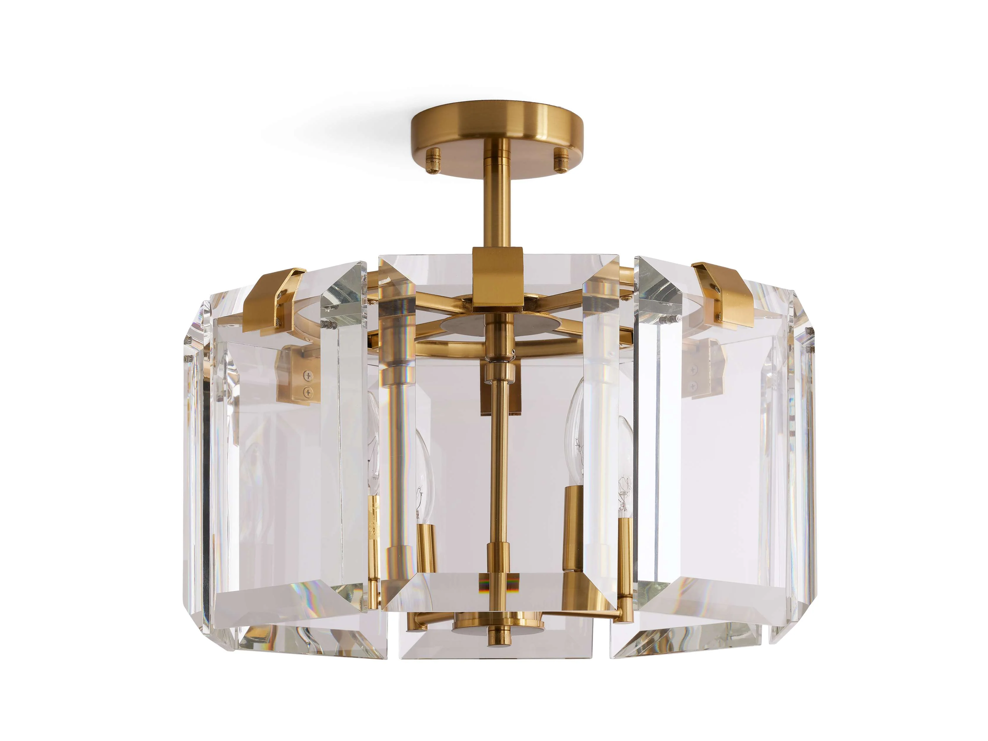 Amaya Luxe Crystal Round Flush Mount - Image 4
