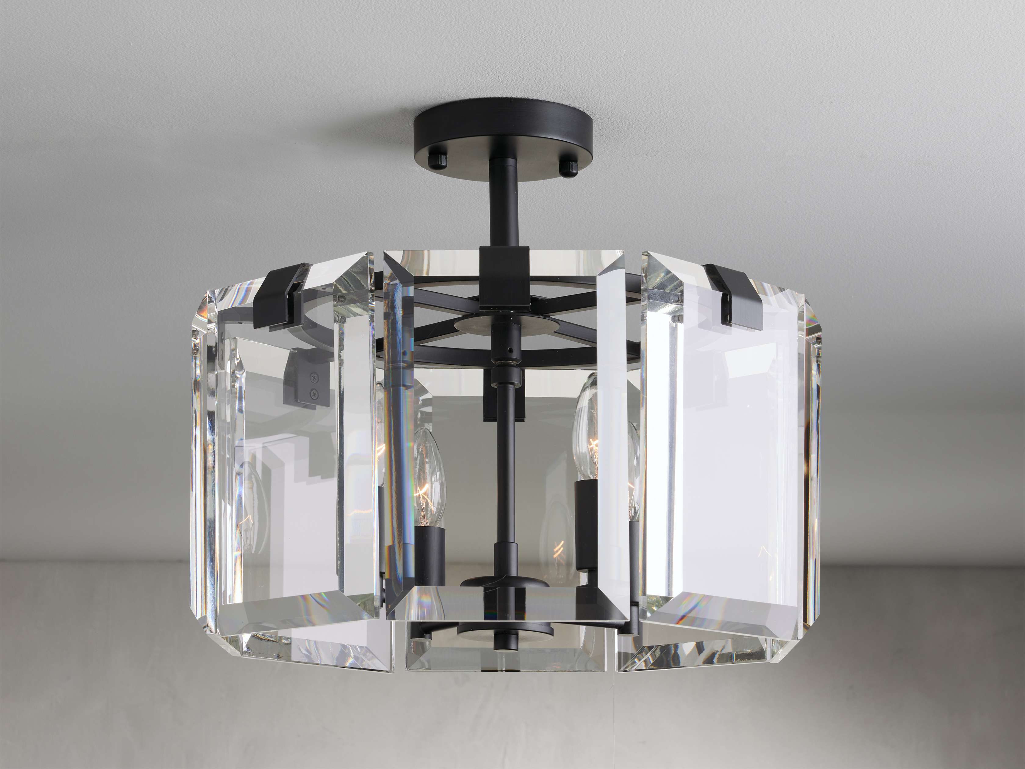Amaya Luxe Crystal Round Flush Mount - Image 5