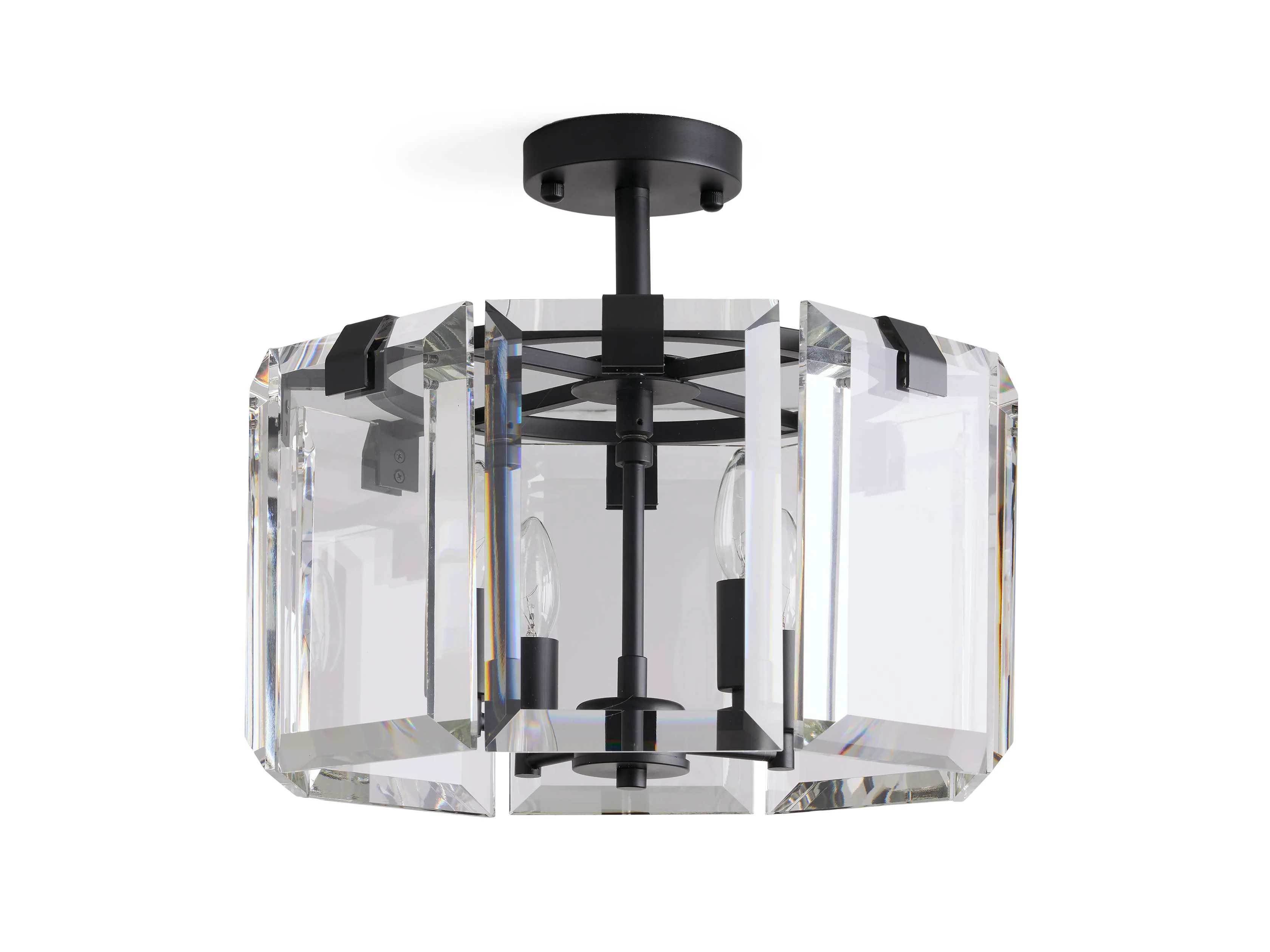 Amaya Luxe Crystal Round Flush Mount - Image 8