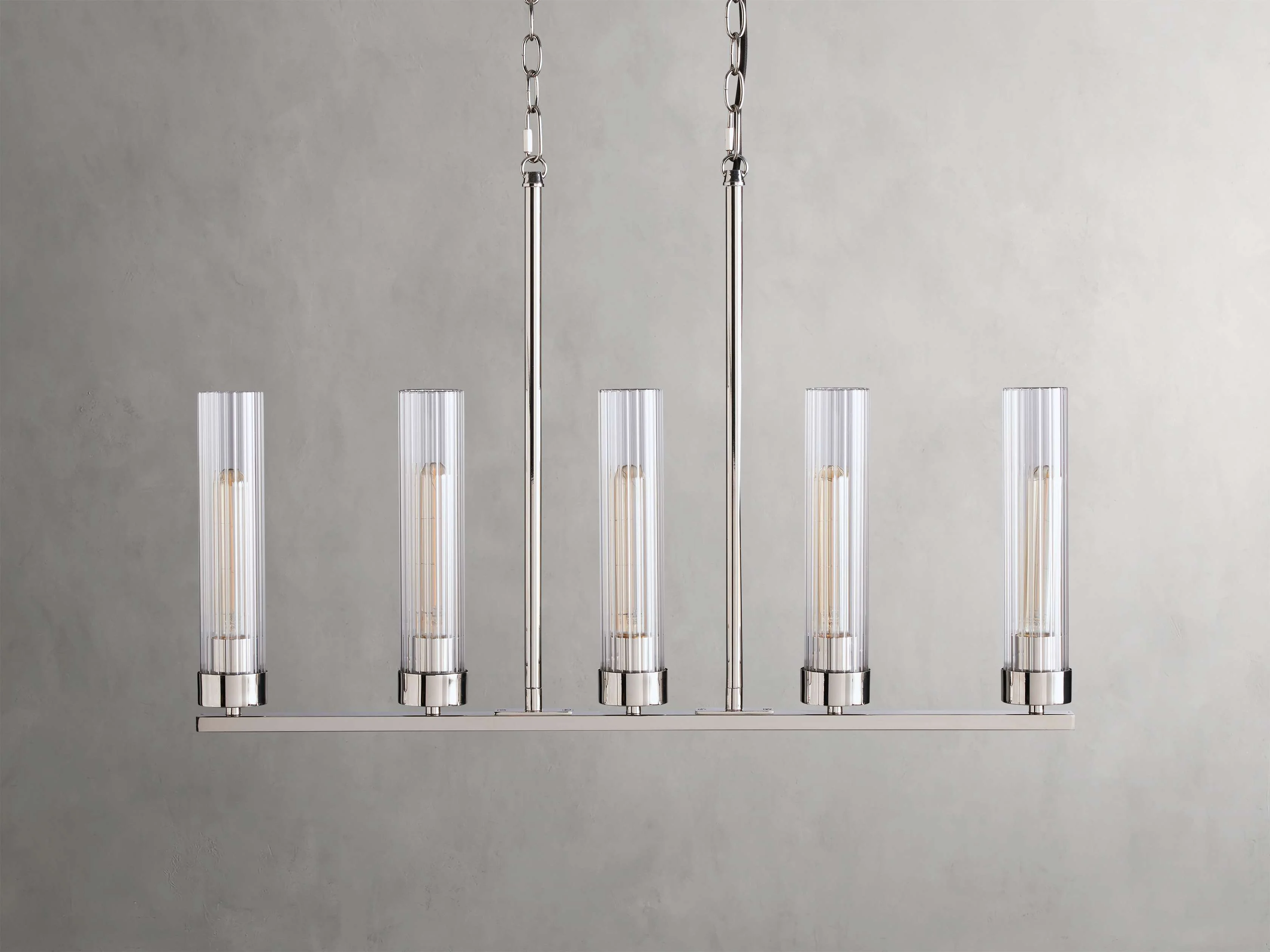 Andreas Modern Glass Linear Chandelier - Image 13