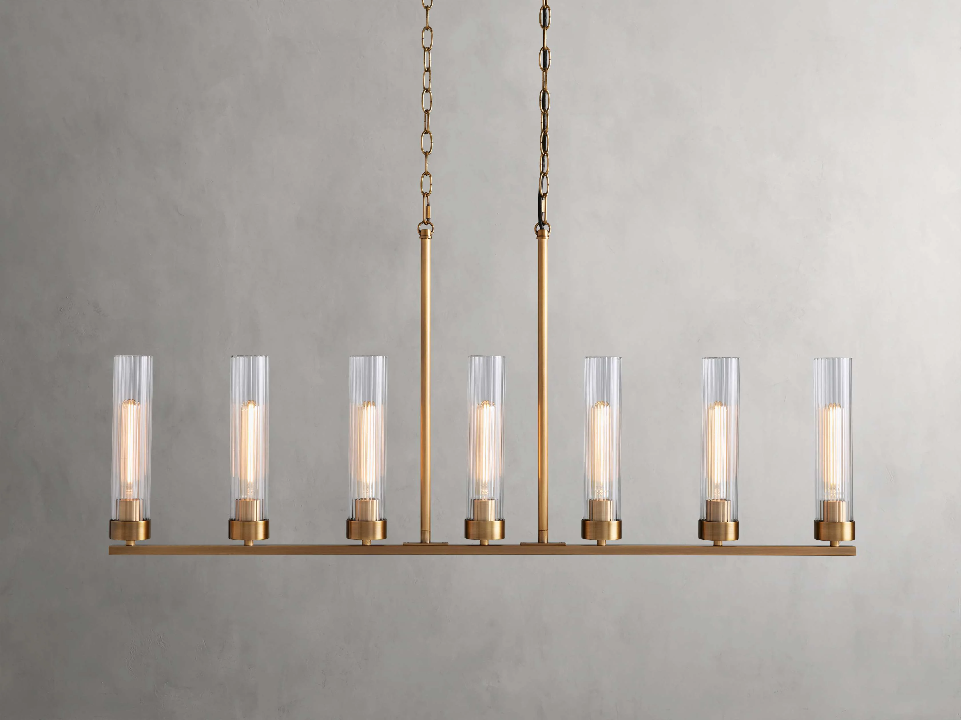 Andreas Modern Glass Linear Chandelier - Image 17