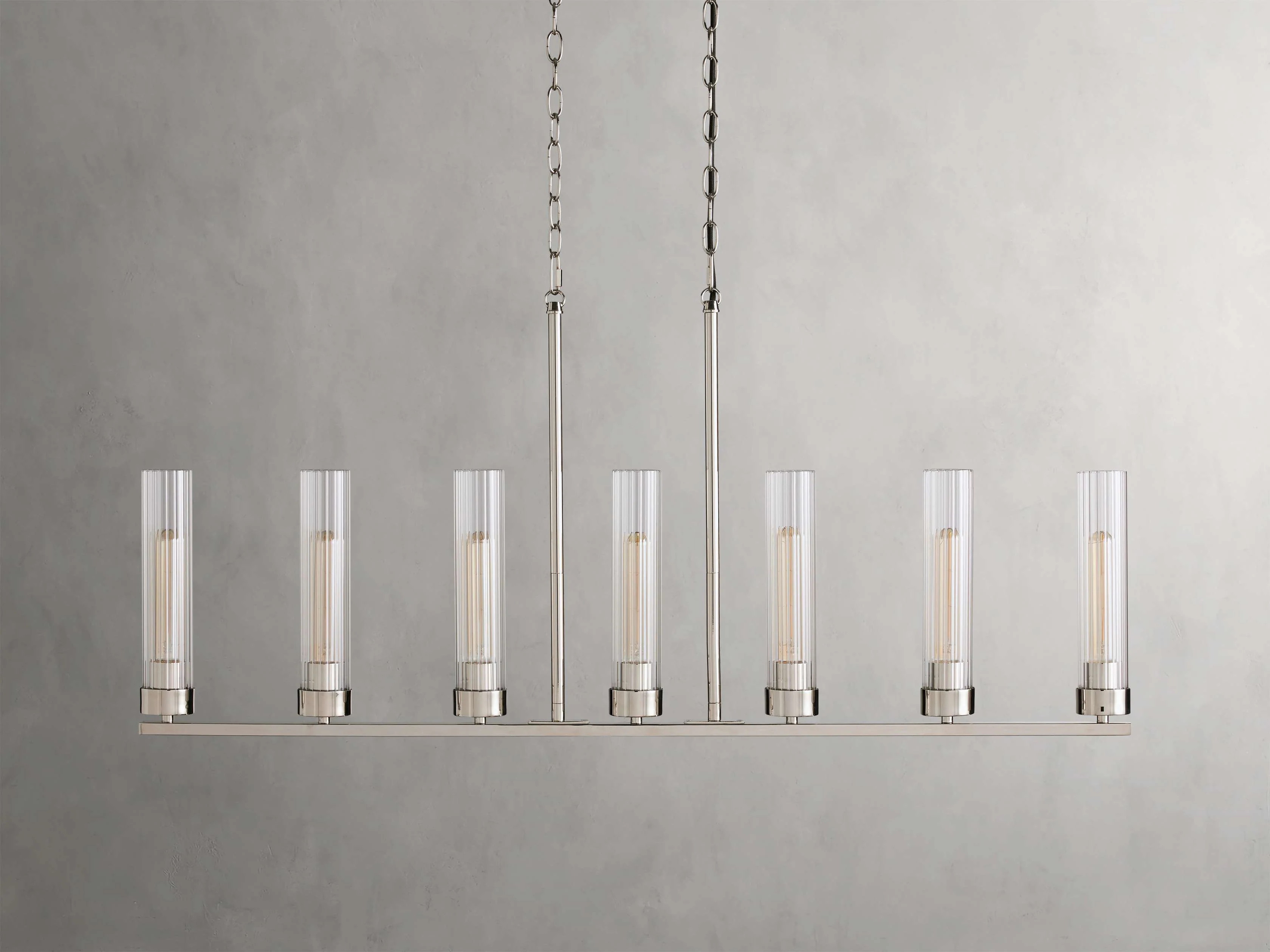 Andreas Modern Glass Linear Chandelier - Image 28