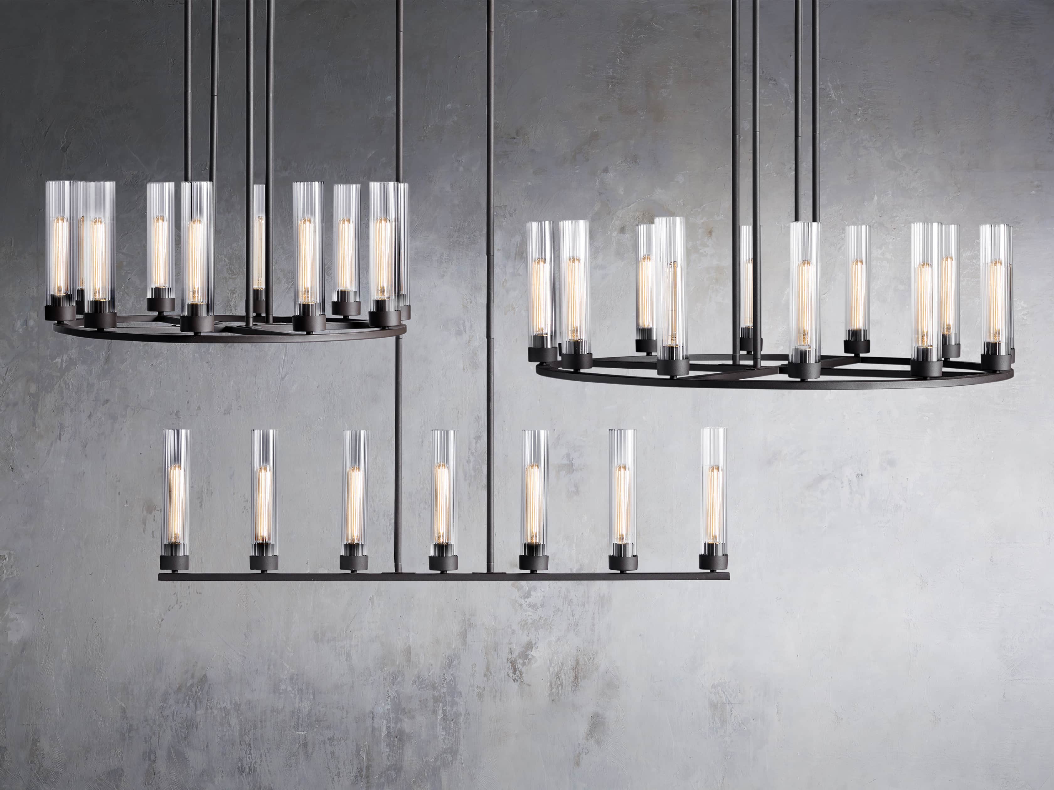Andreas Modern Glass Linear Chandelier - Image 47