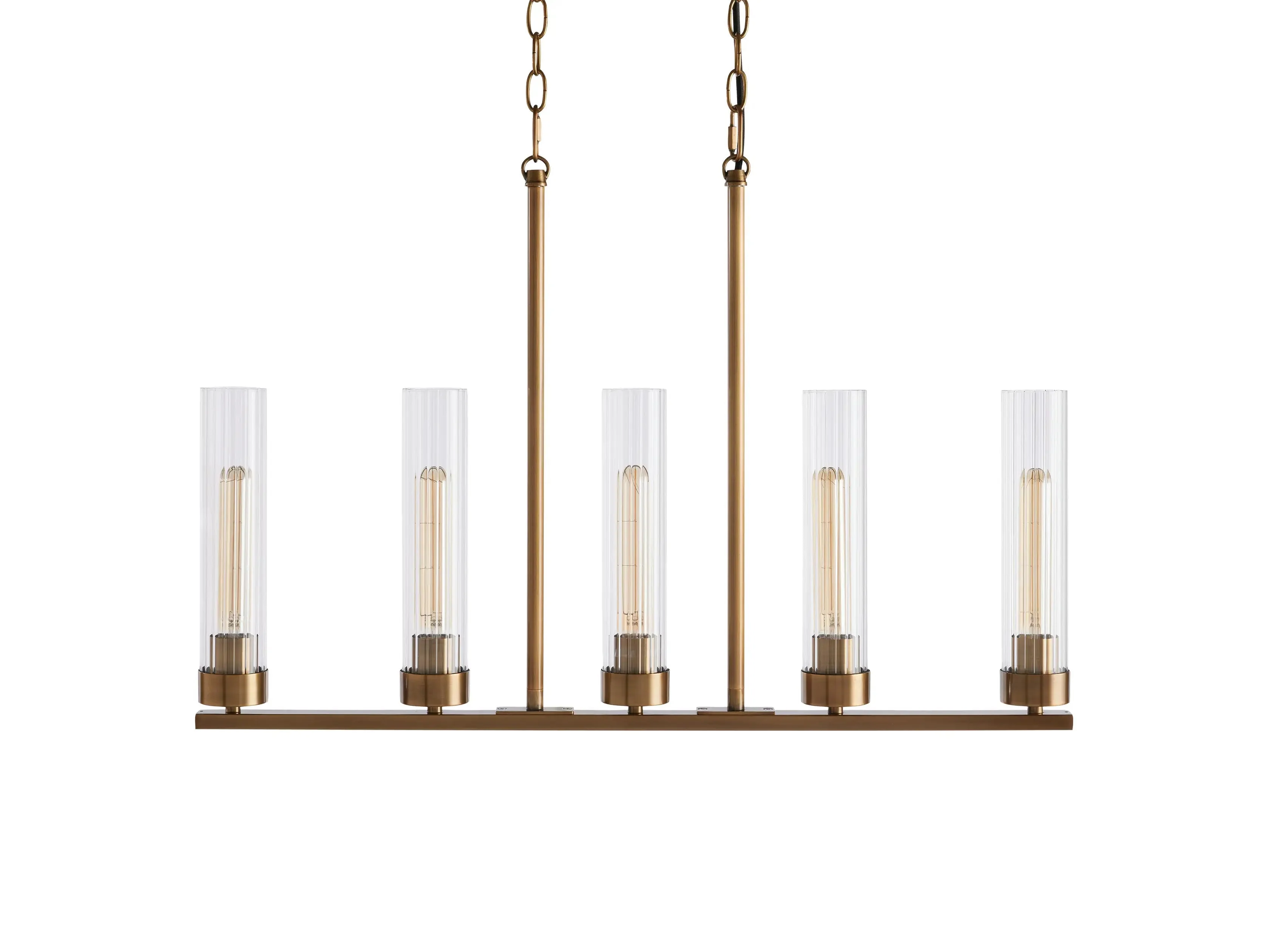 Andreas Modern Glass Linear Chandelier - Image 6