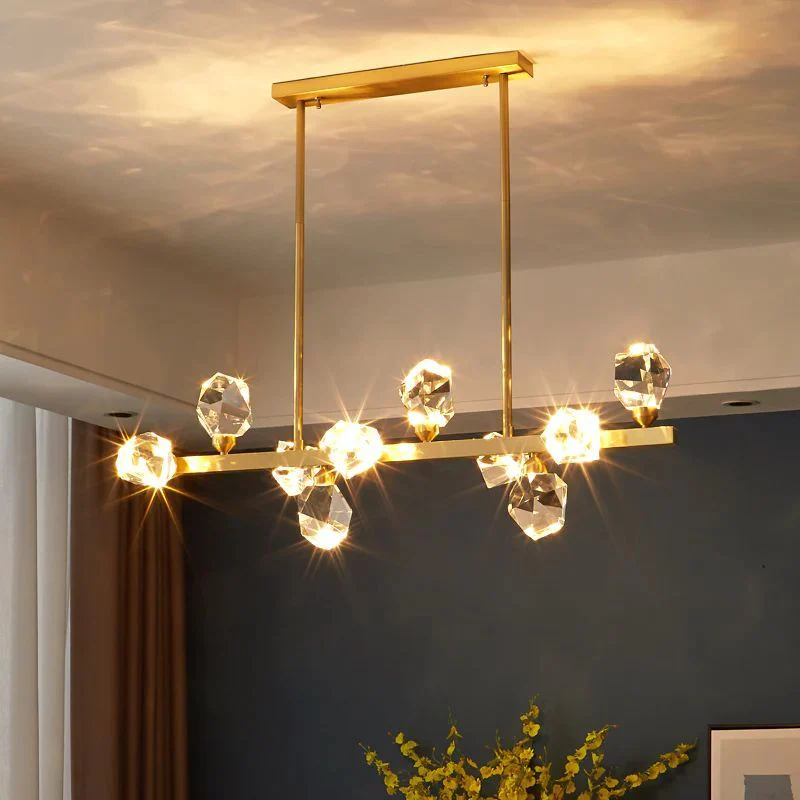 Angle Faceted Crystal Linear Chandelier - Image 15