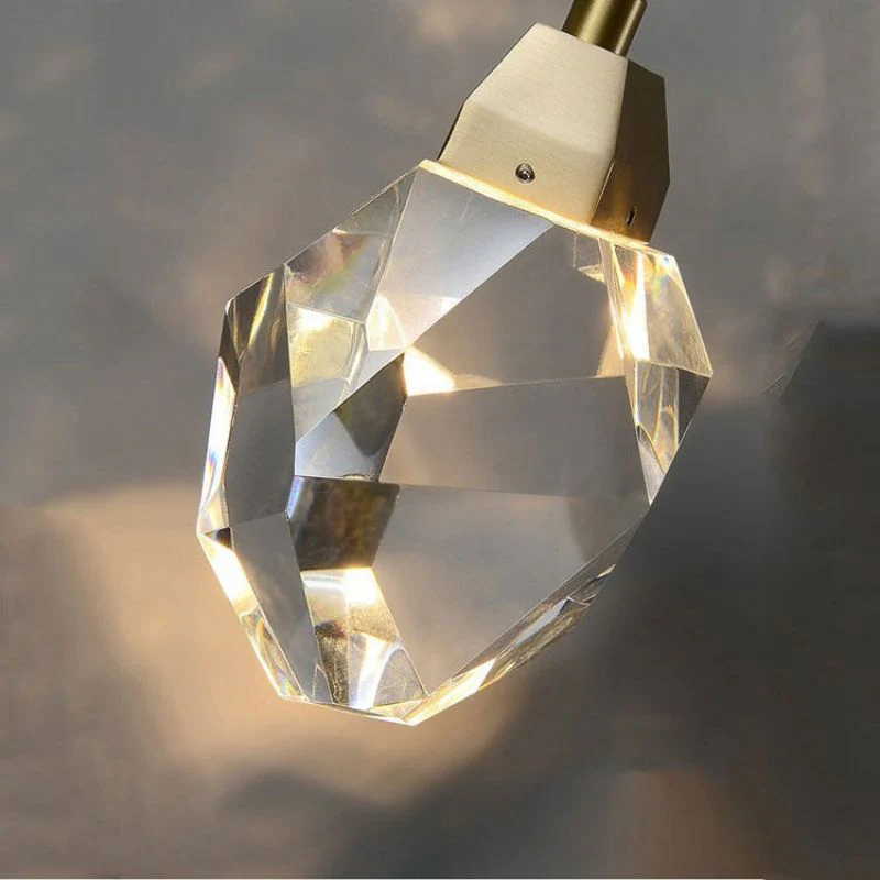 Angle Faceted Crystal Pendant Light - Image 3