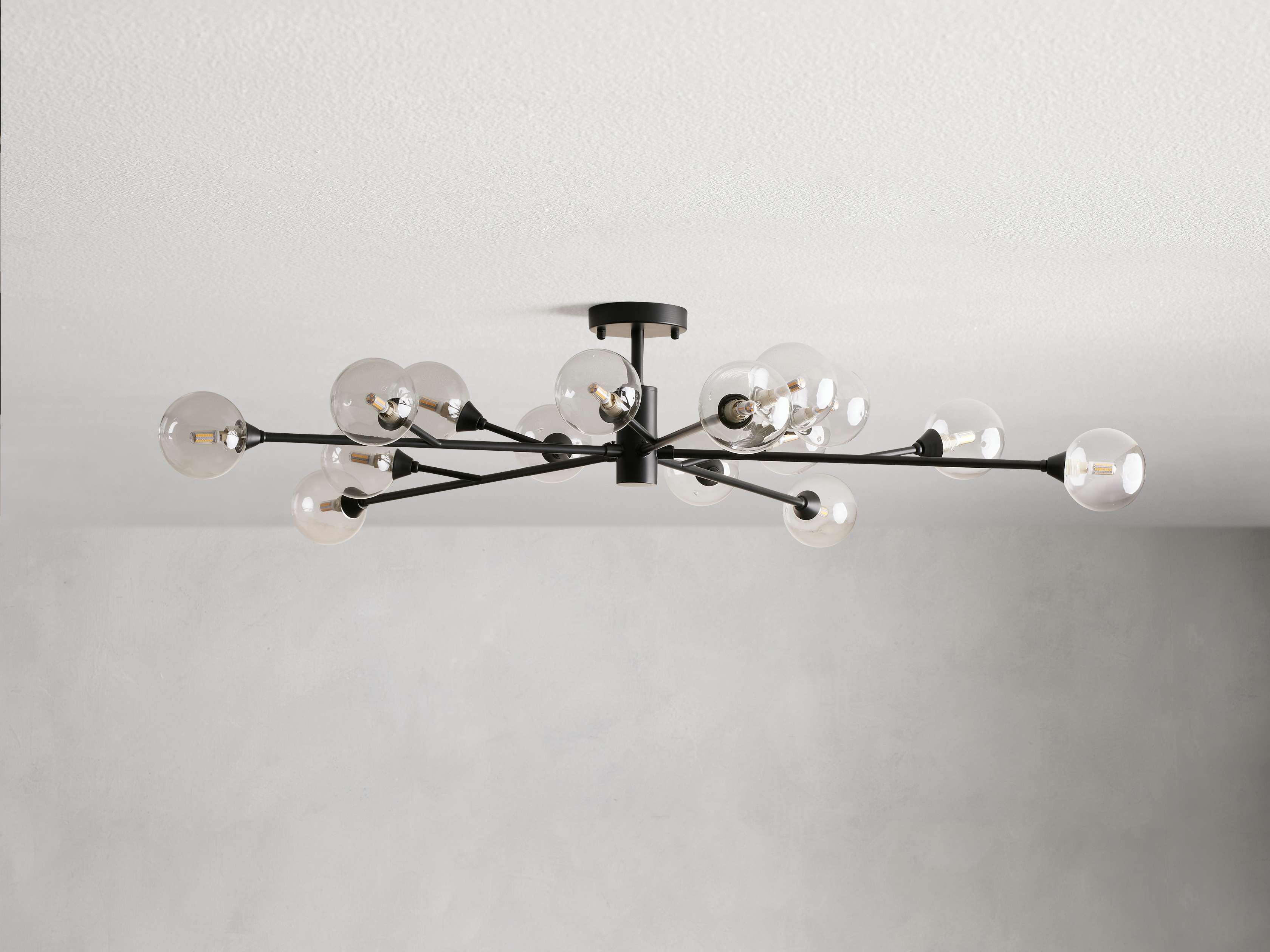 Apollo Modern Glass Ball Flush Mount - Image 28