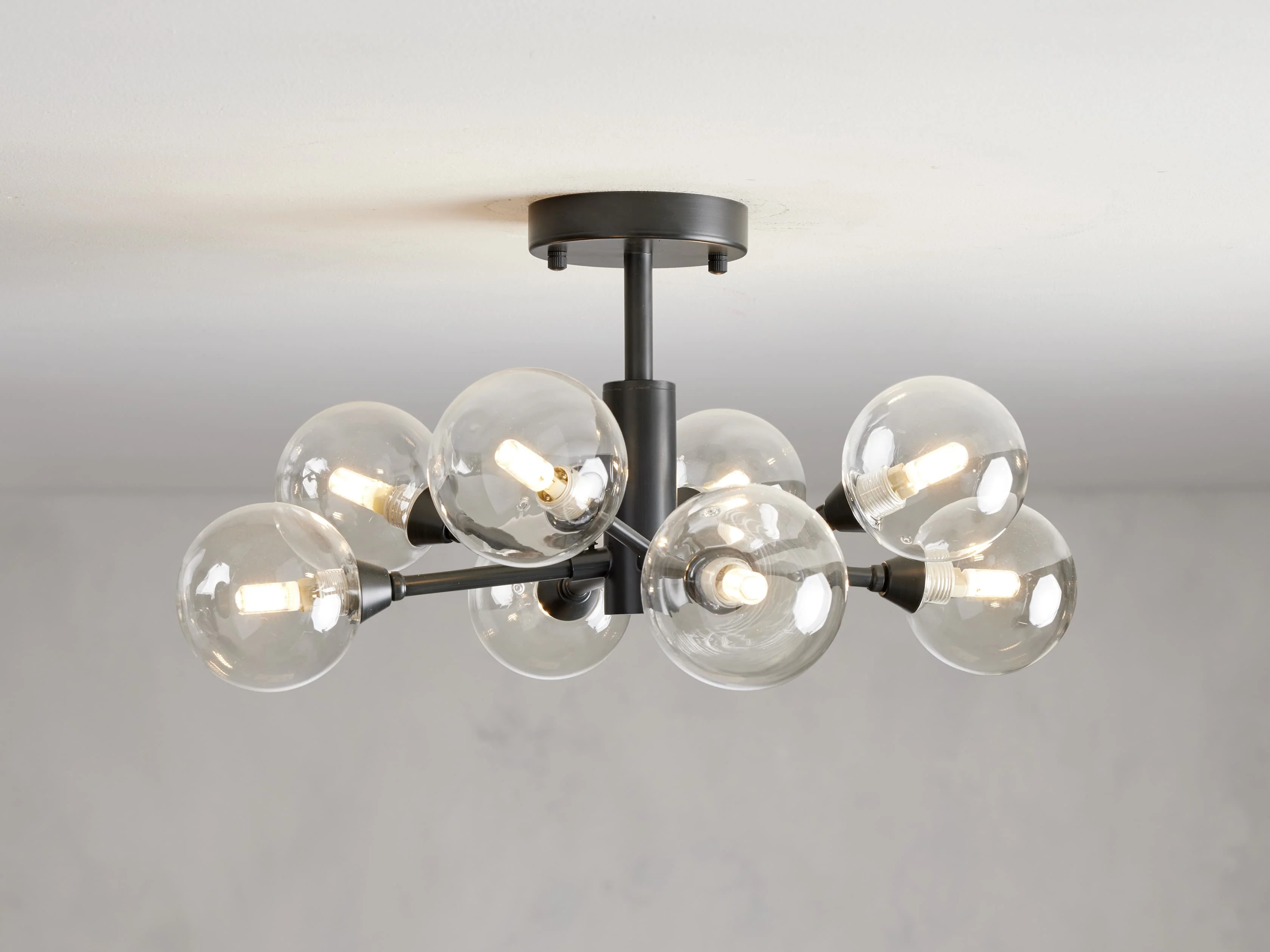 Apollo Modern Glass Ball Flush Mount - Image 4