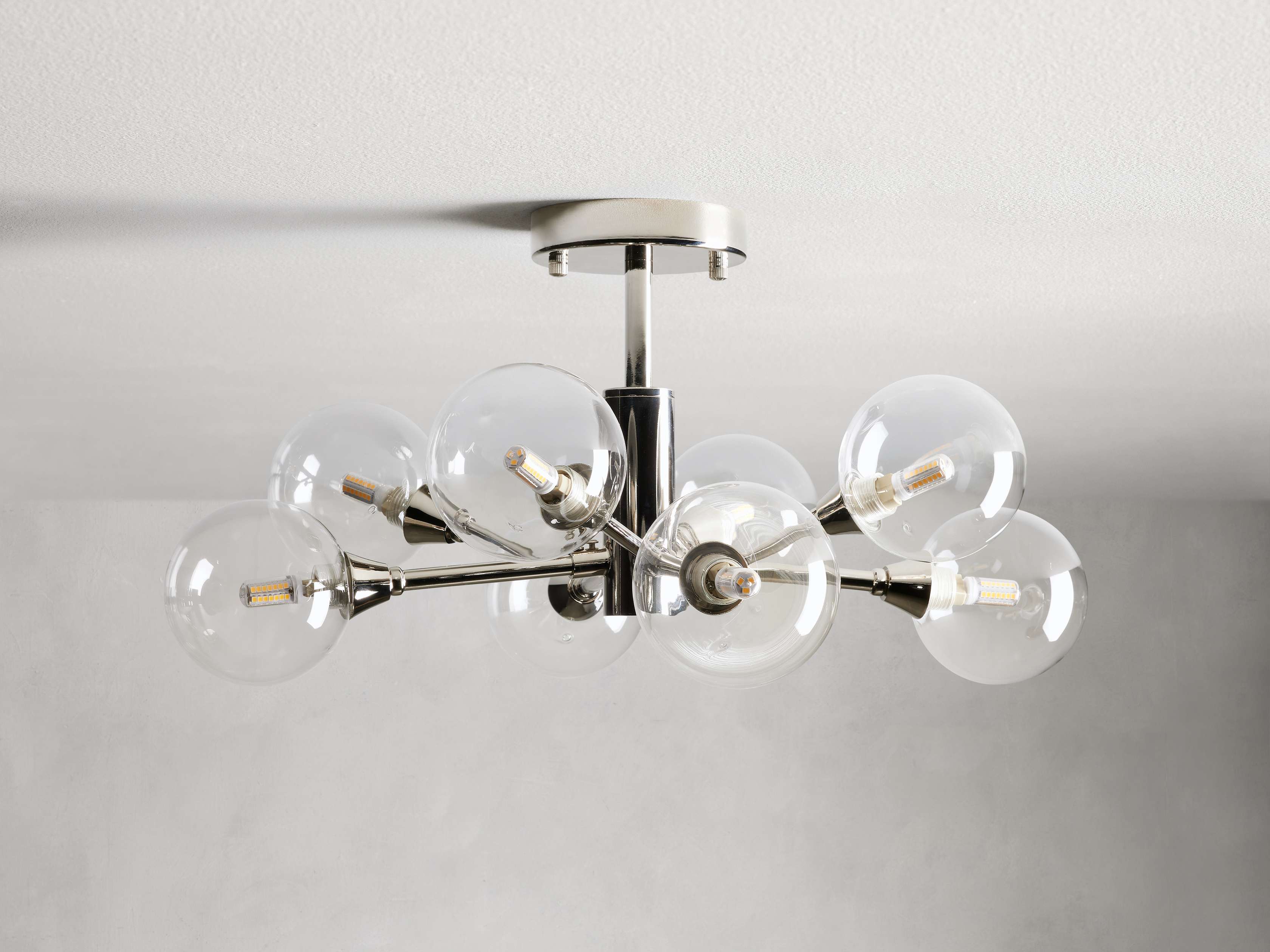 Apollo Modern Glass Ball Flush Mount - Image 8