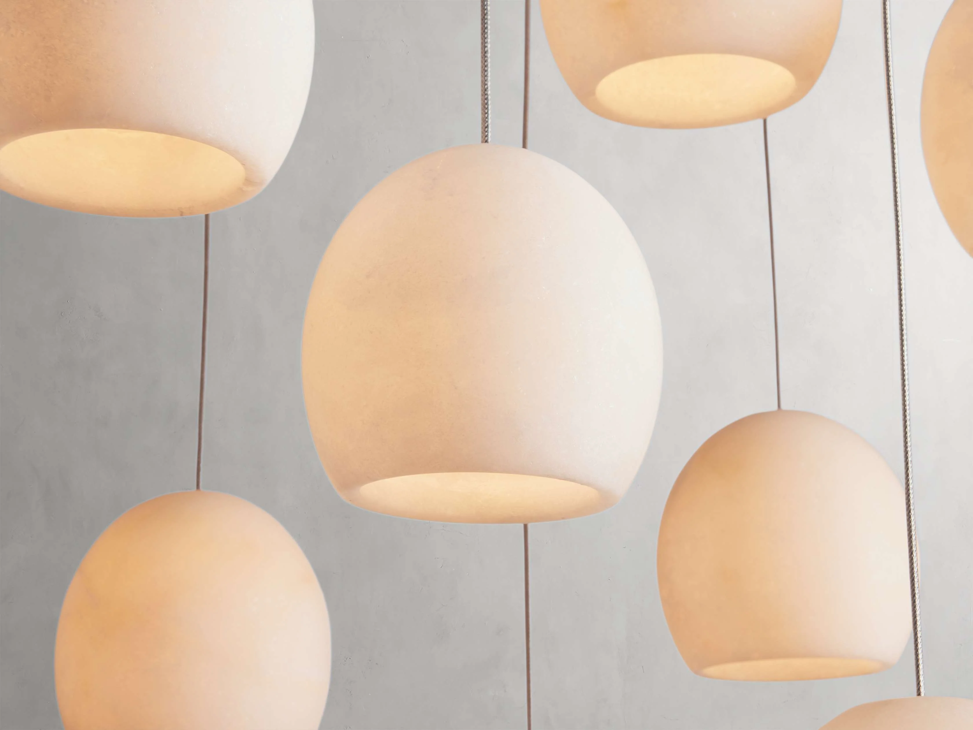 Arica Handcrafted Alabaster Linear Chandelier - Image 8