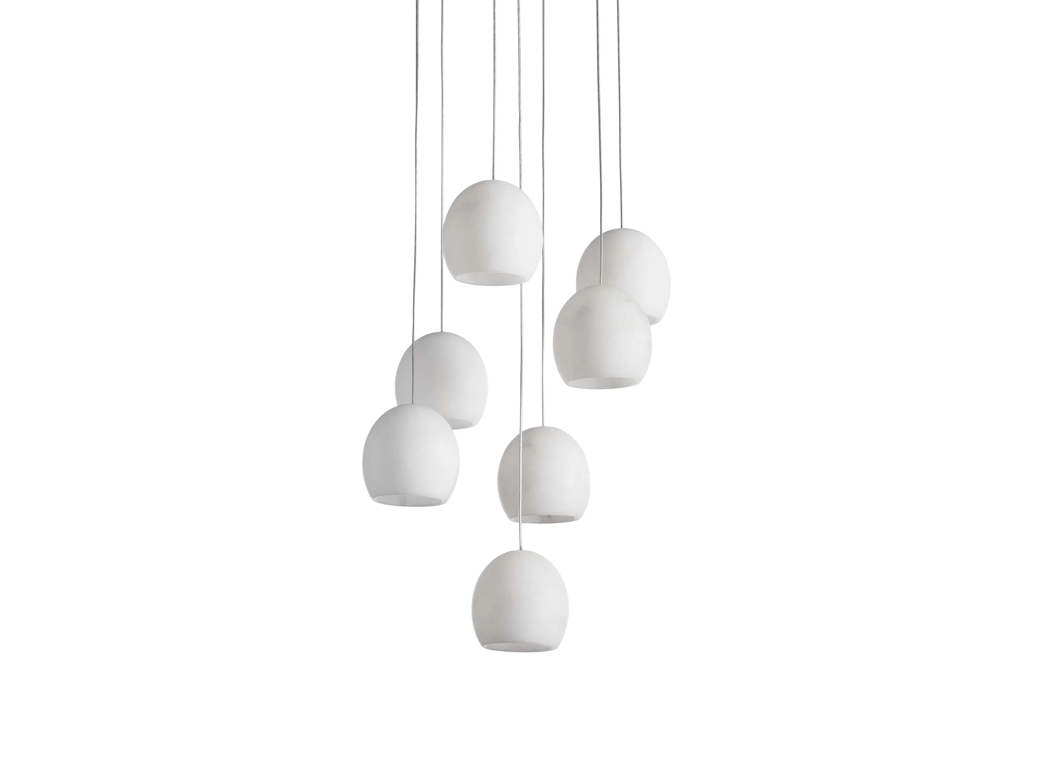 Arica Handcrafted Alabaster Round Chandelier - Image 10