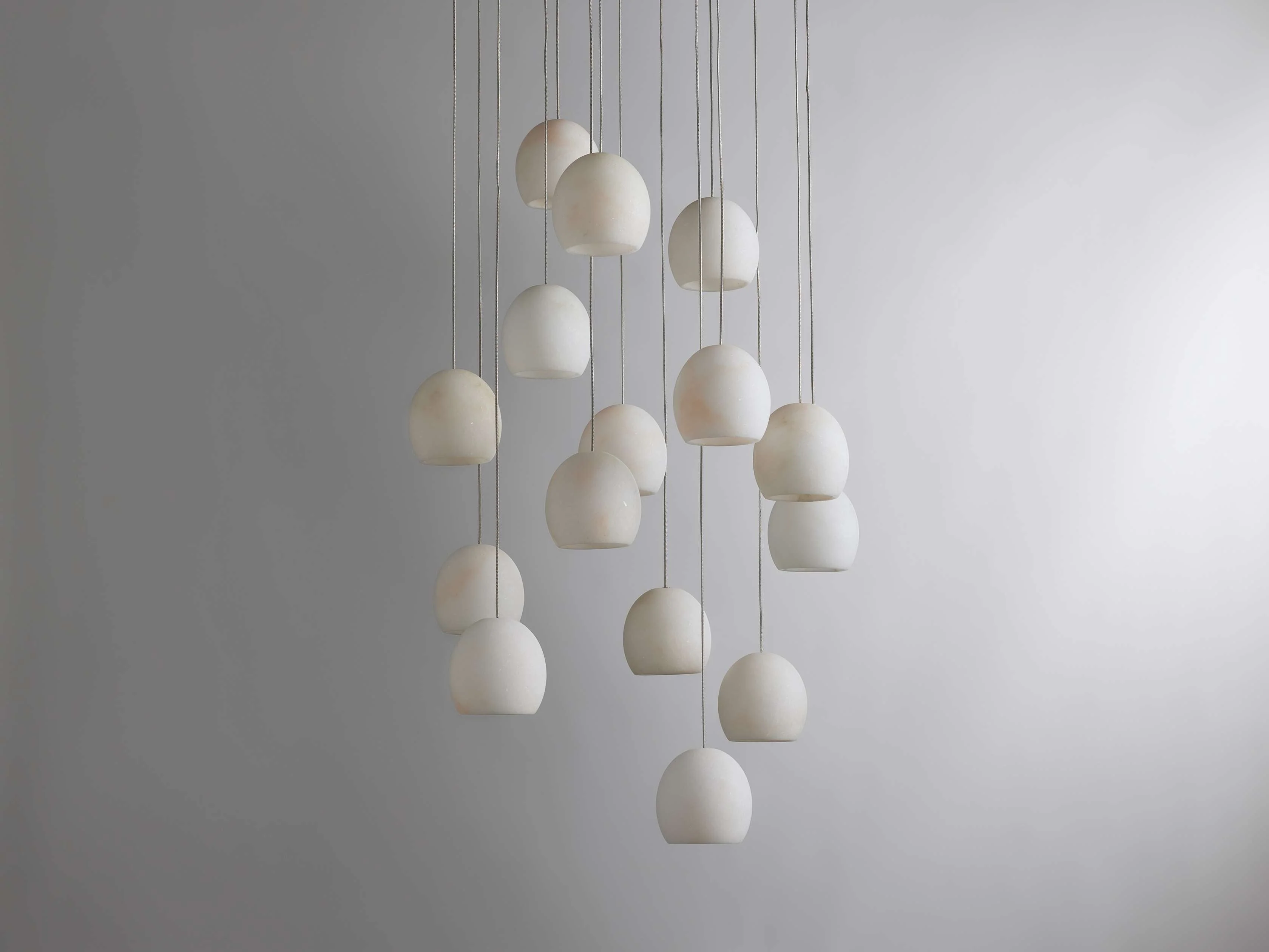 Arica Handcrafted Alabaster Round Chandelier - Image 12