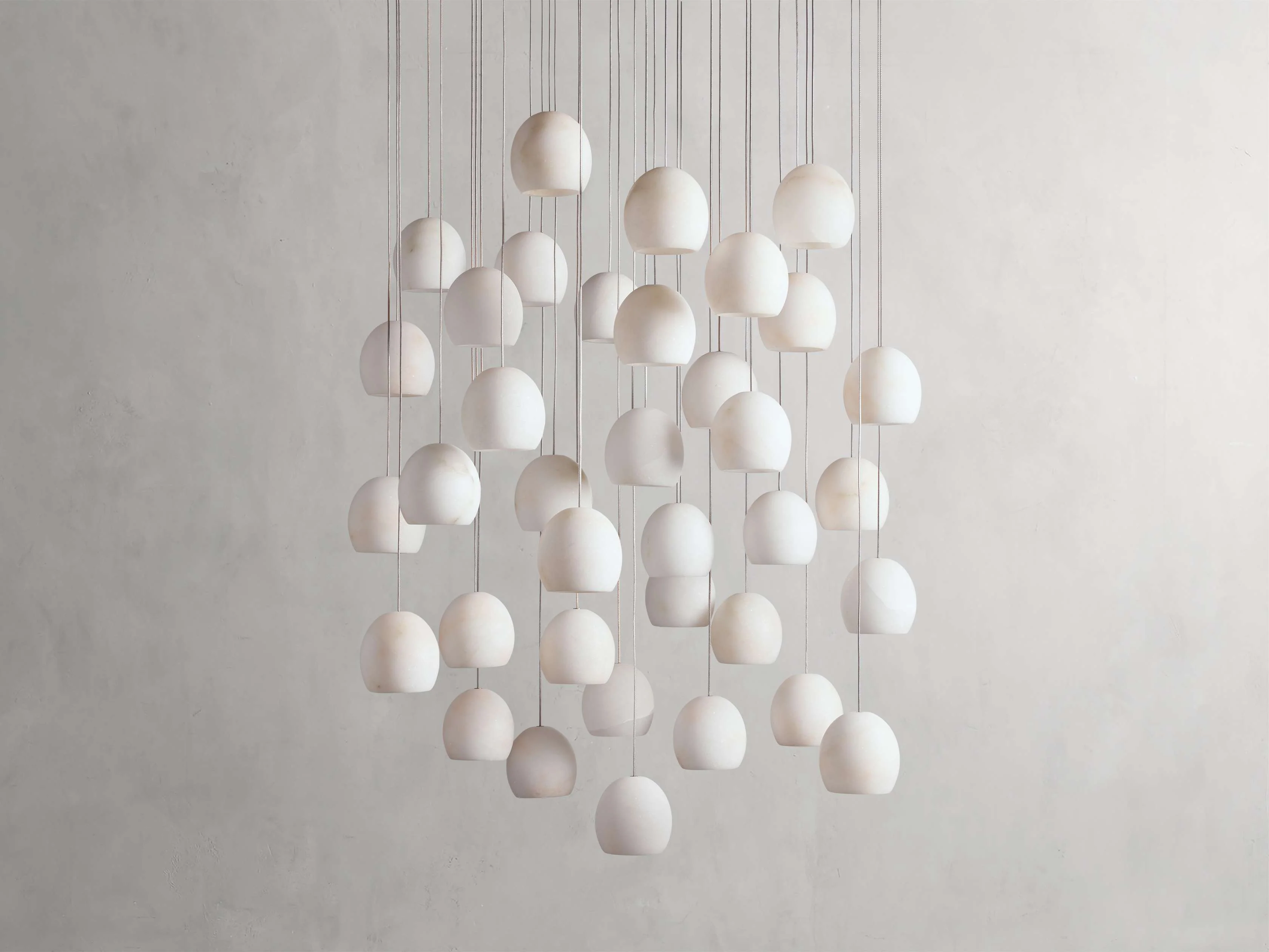 Arica Handcrafted Alabaster Round Chandelier - Image 17