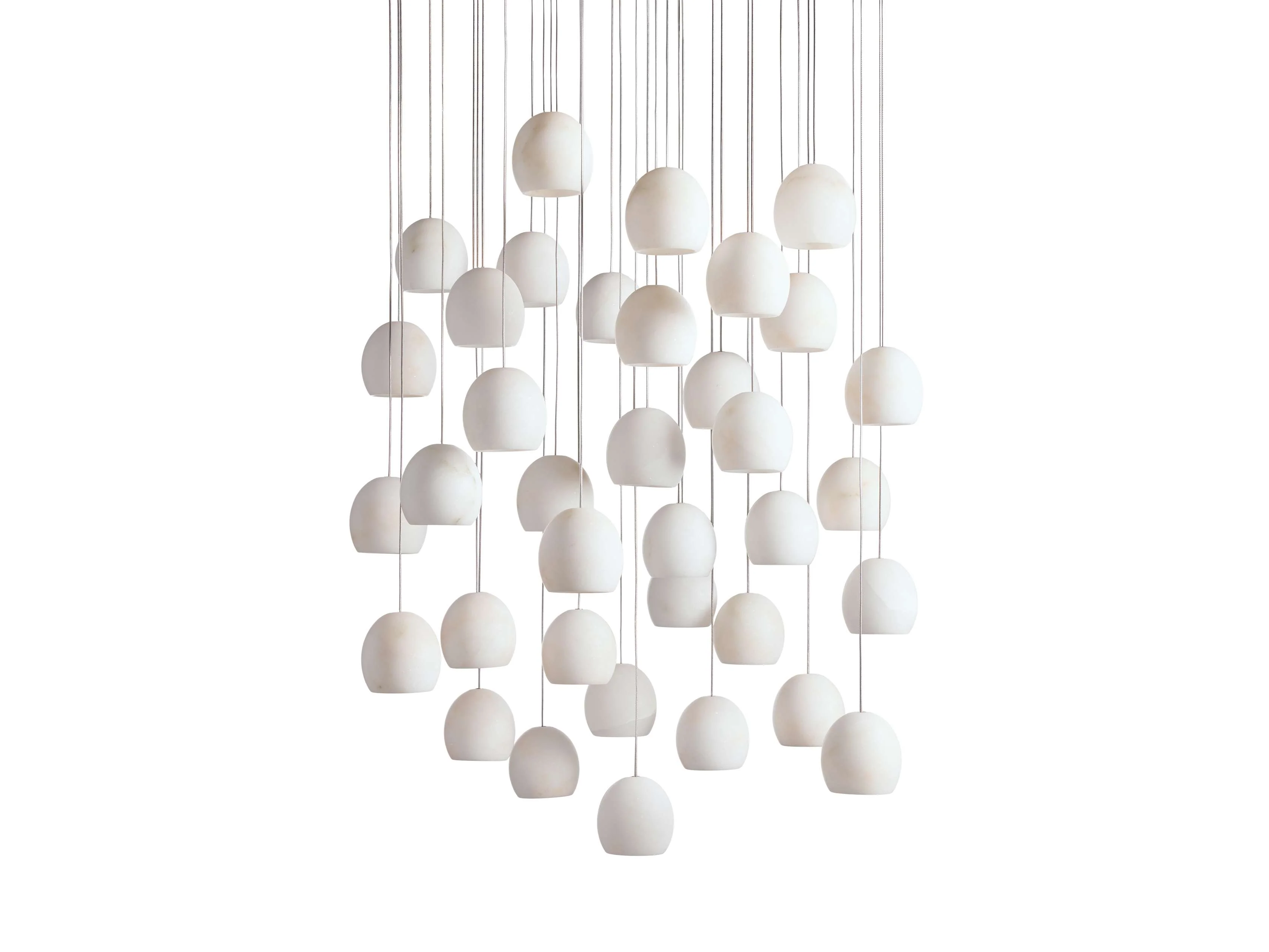 Arica Handcrafted Alabaster Round Chandelier - Image 20