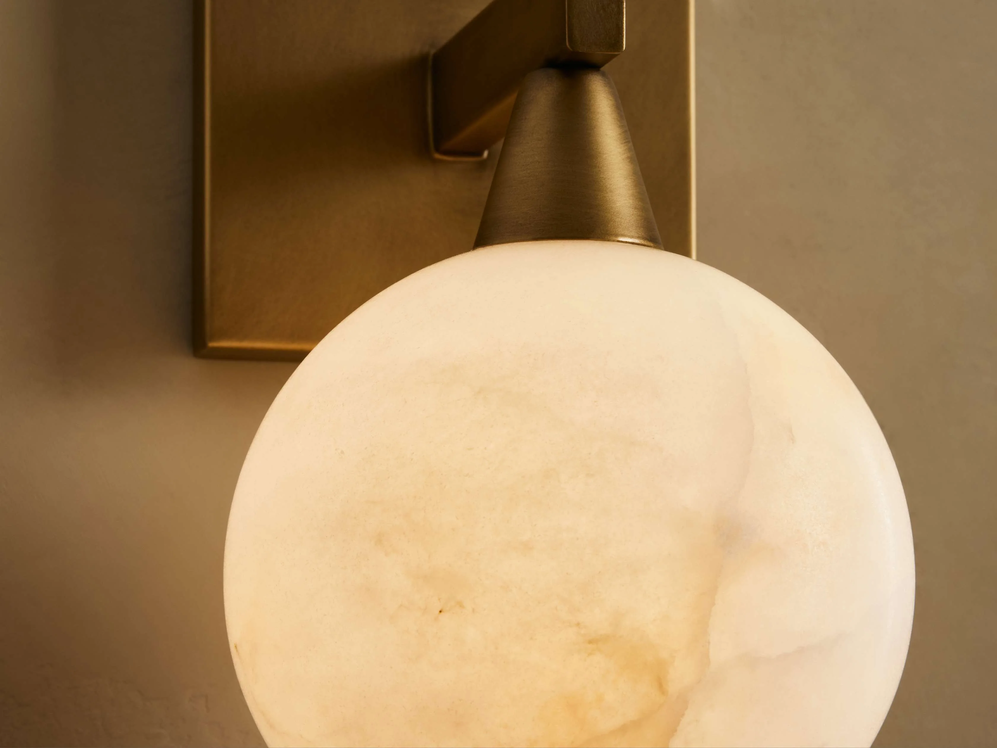 Arica Handcrafted Alabaster Wall Sconce - Image 3
