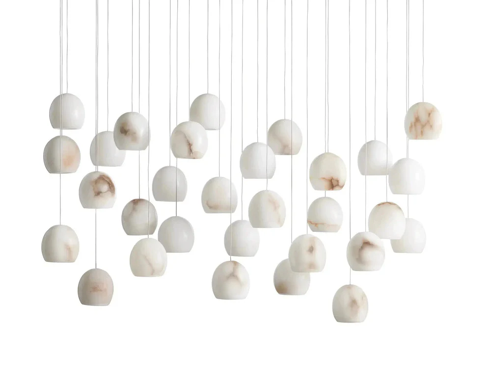 Arica Natural Alabaster Linear Chandelier - Image 10