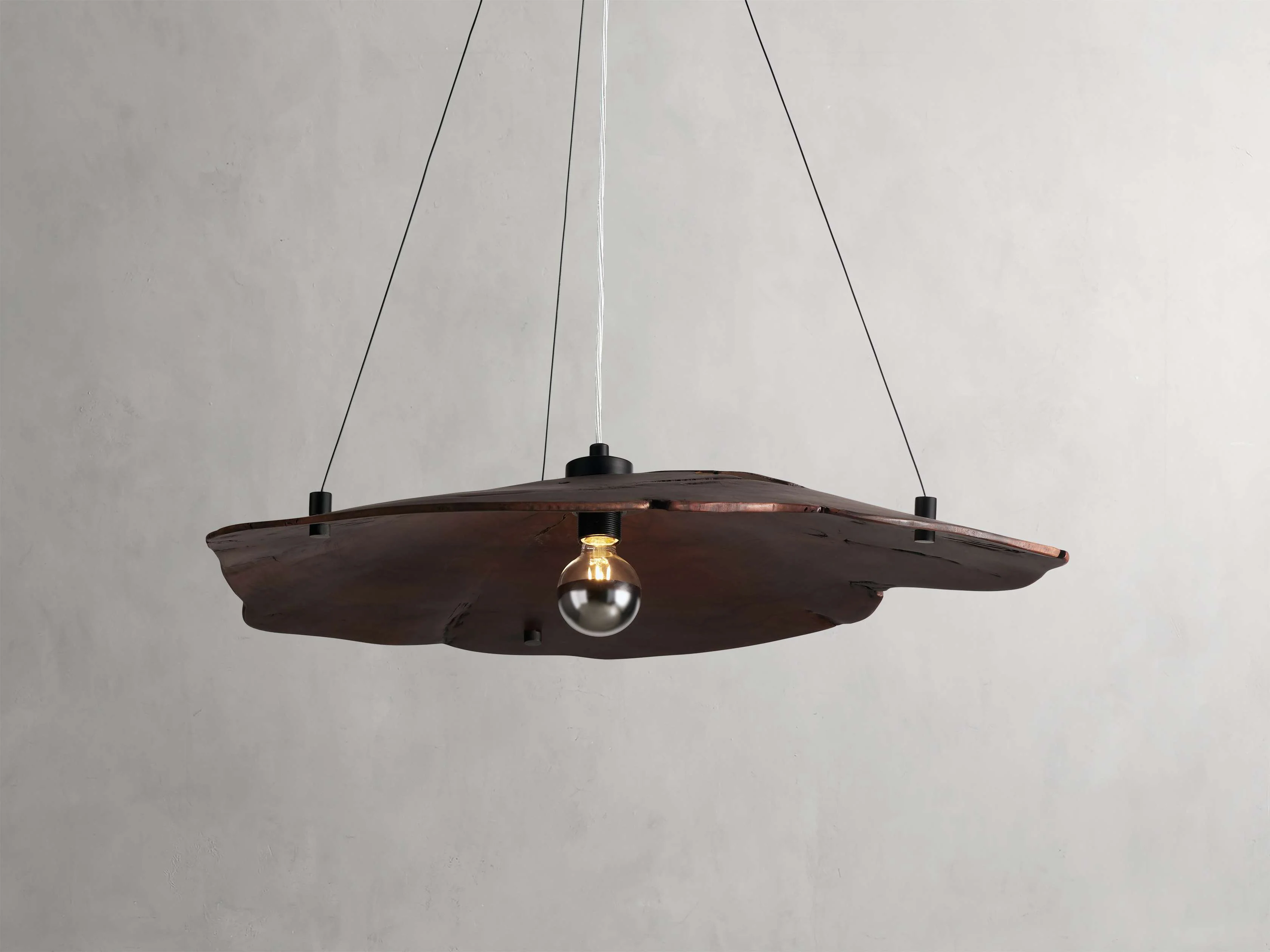 Arruga Natural Wood Dome Chandelier - Image 5