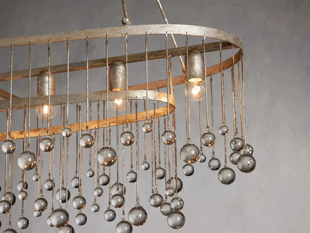 Aubrey Crystal Ball Oval Chandelier - Image 14
