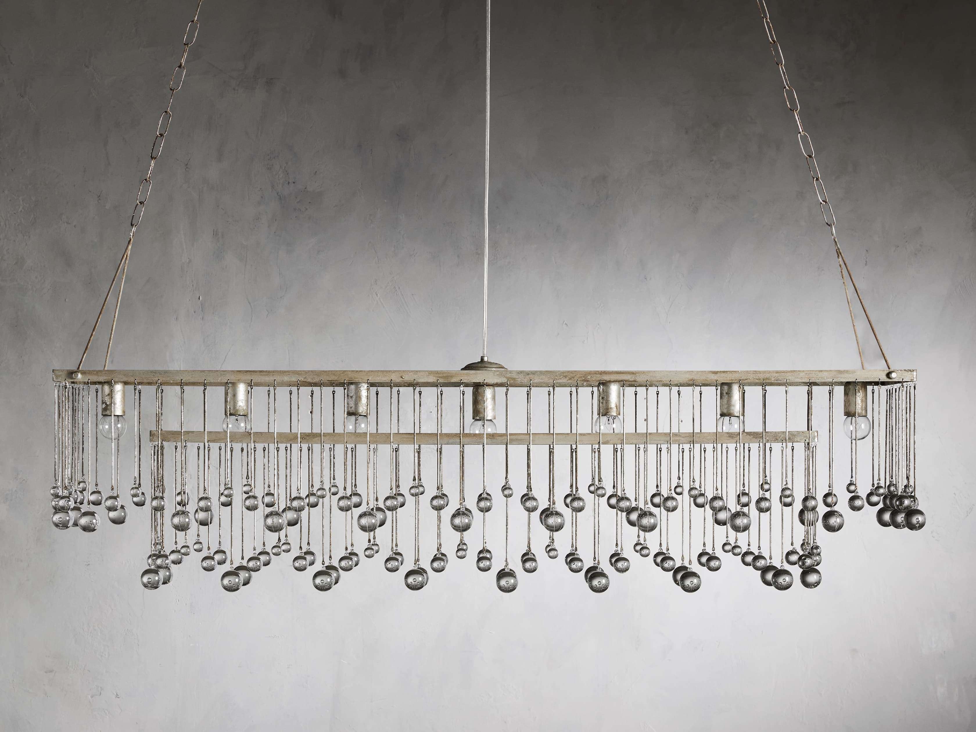 Aubrey Crystal Ball Rectangular Chandelier - Image 32