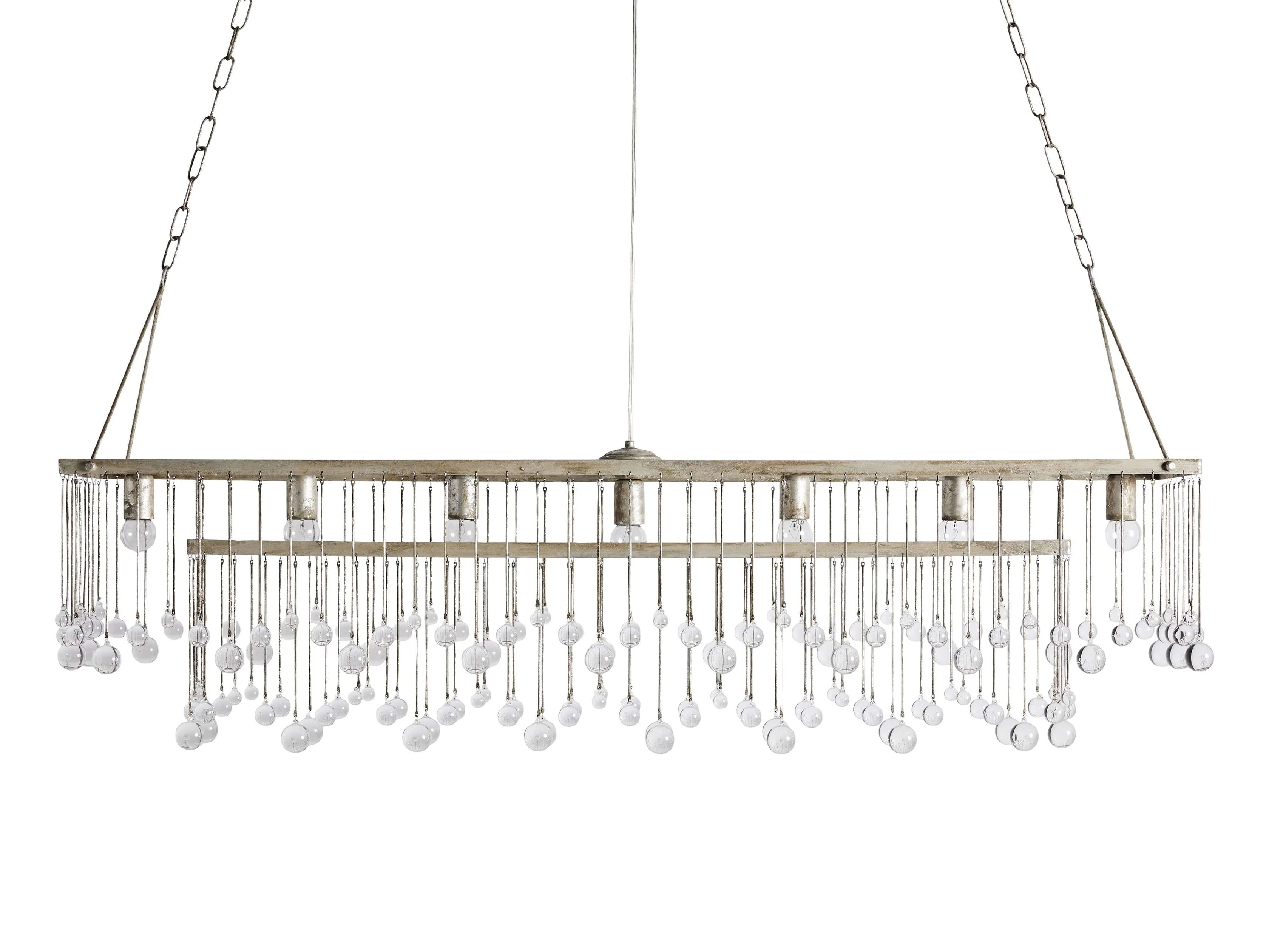 Aubrey Crystal Ball Rectangular Chandelier - Image 35