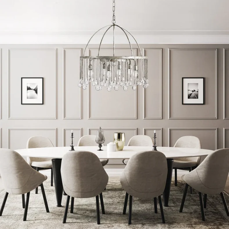 Aubrey Crystal Ball Tiered Round Chandelier - Image 39