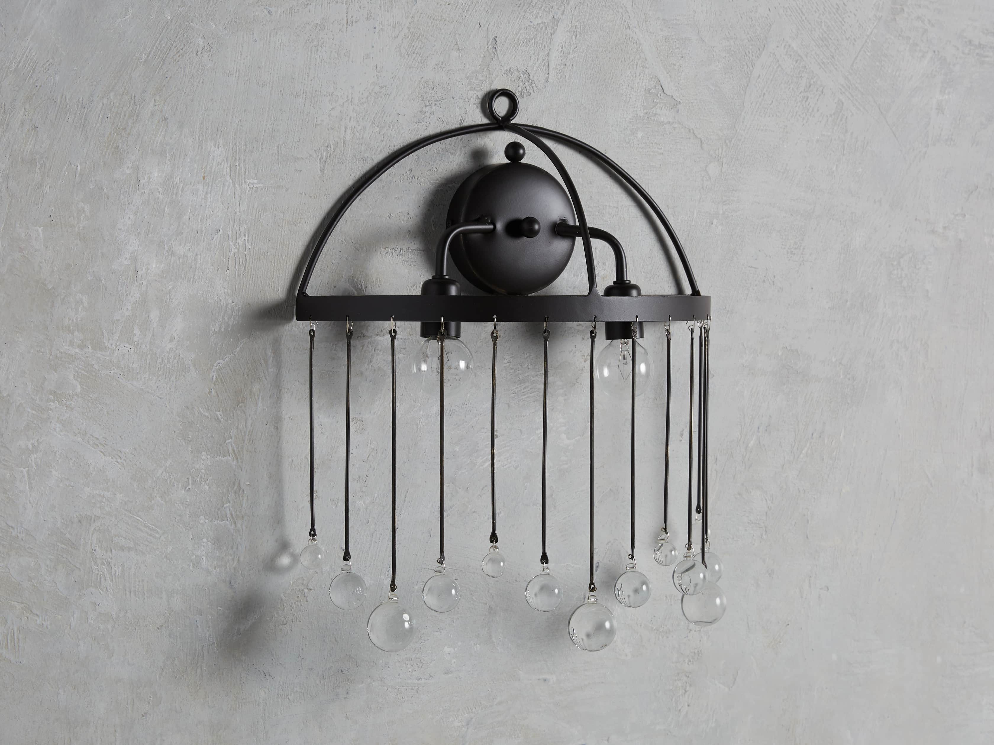 Aubrey Crystal Ball Wall Sconce - Image 6