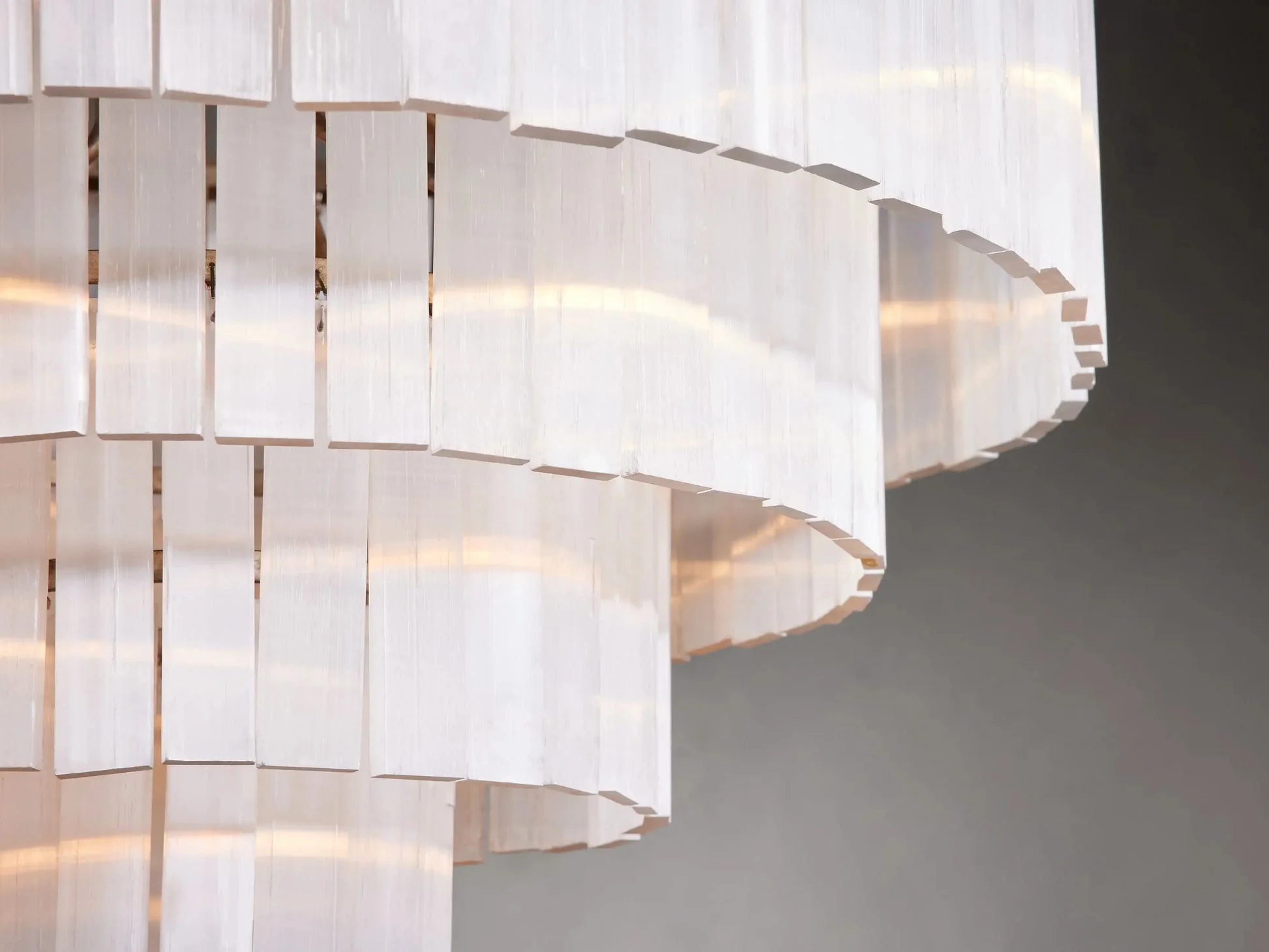 Cameron Selenite Crystal Round Chandelier - Image 8