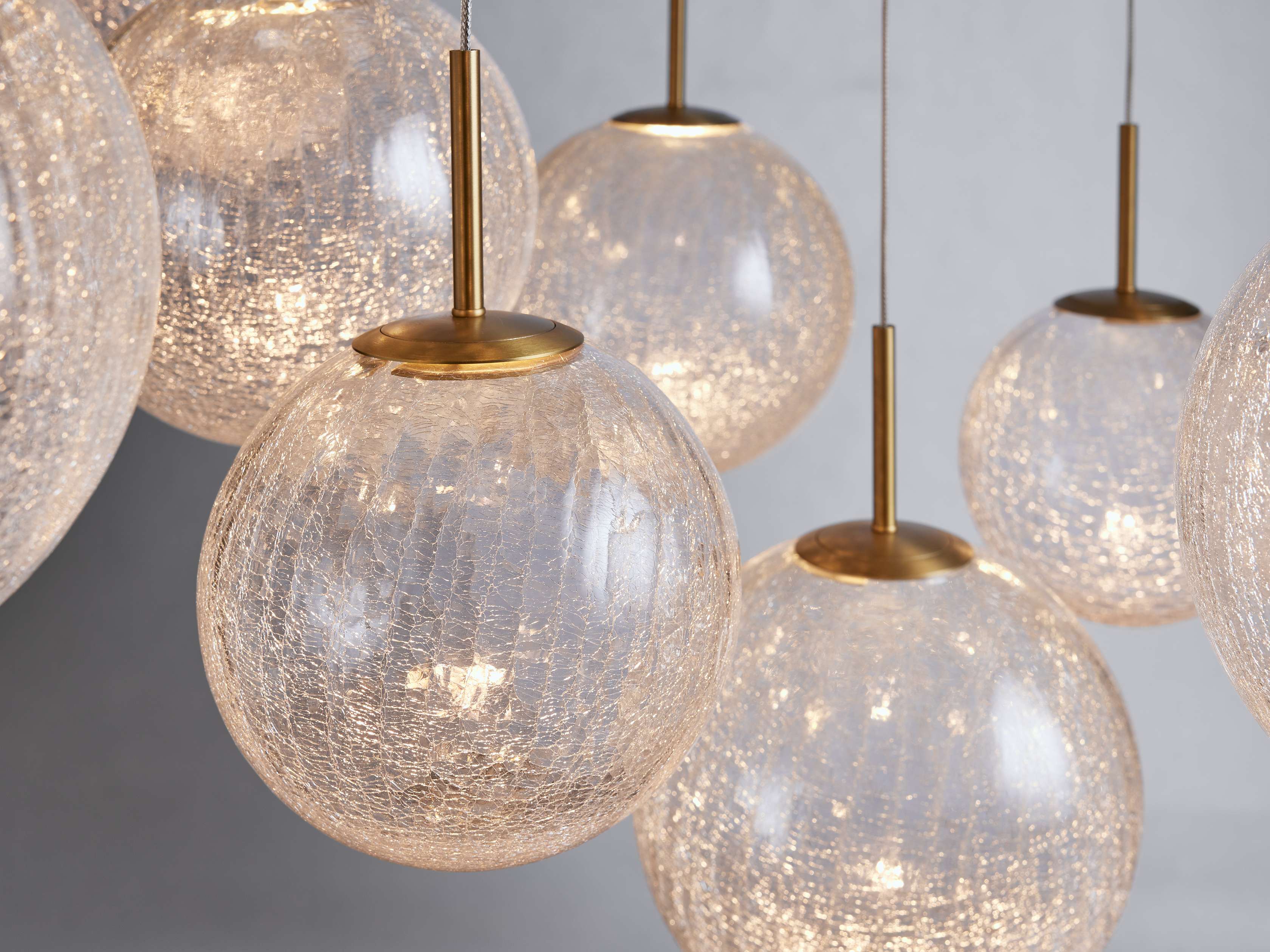 Casen Modern Satin Crystal Round Chandelier - Image 33