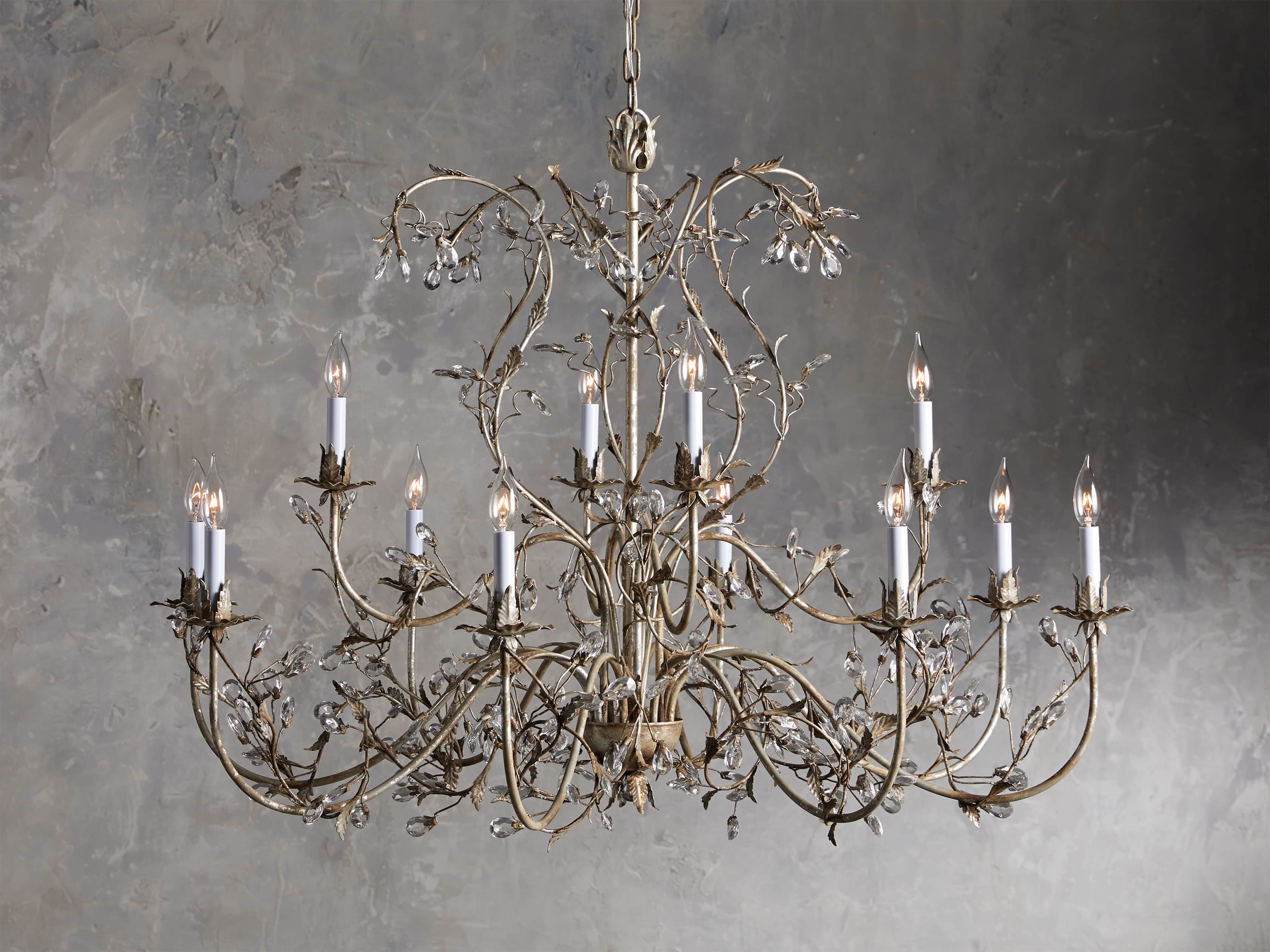 Claudette Antique Lacquer Branch Chandelier