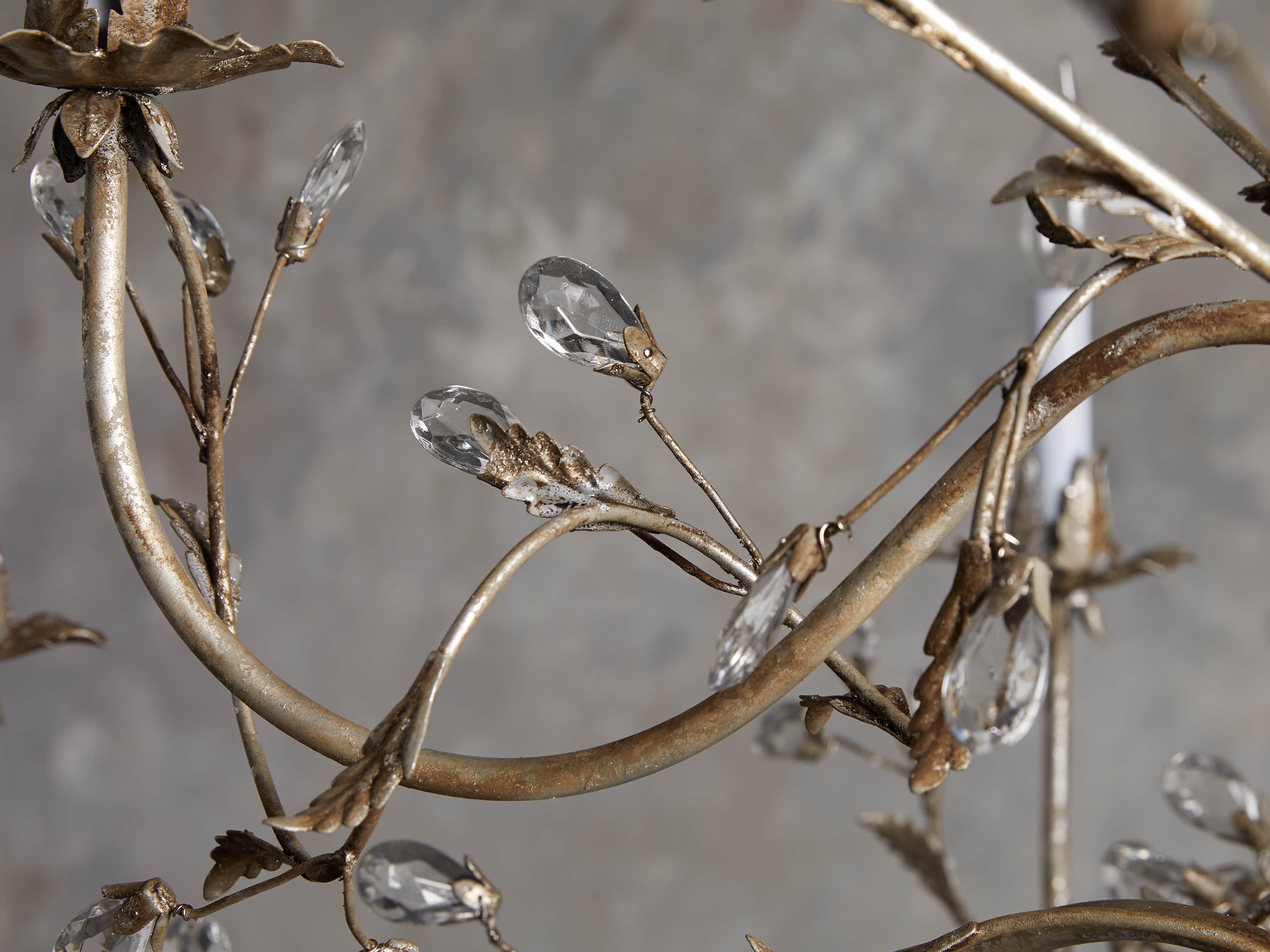Claudette Antique Lacquer Branch Chandelier - Image 3