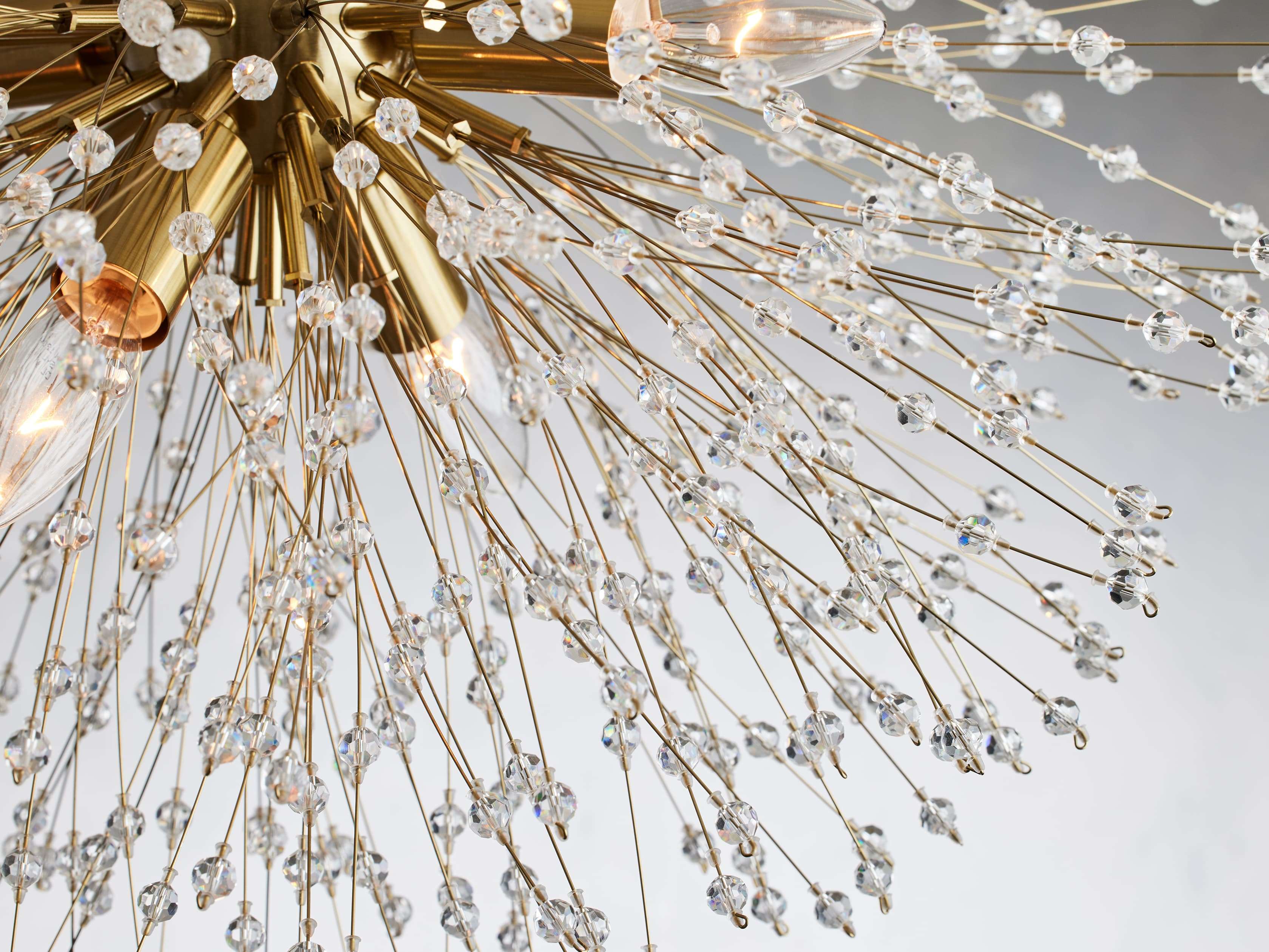 Dandelion Whimsical Crystal Flush Mount - Image 3