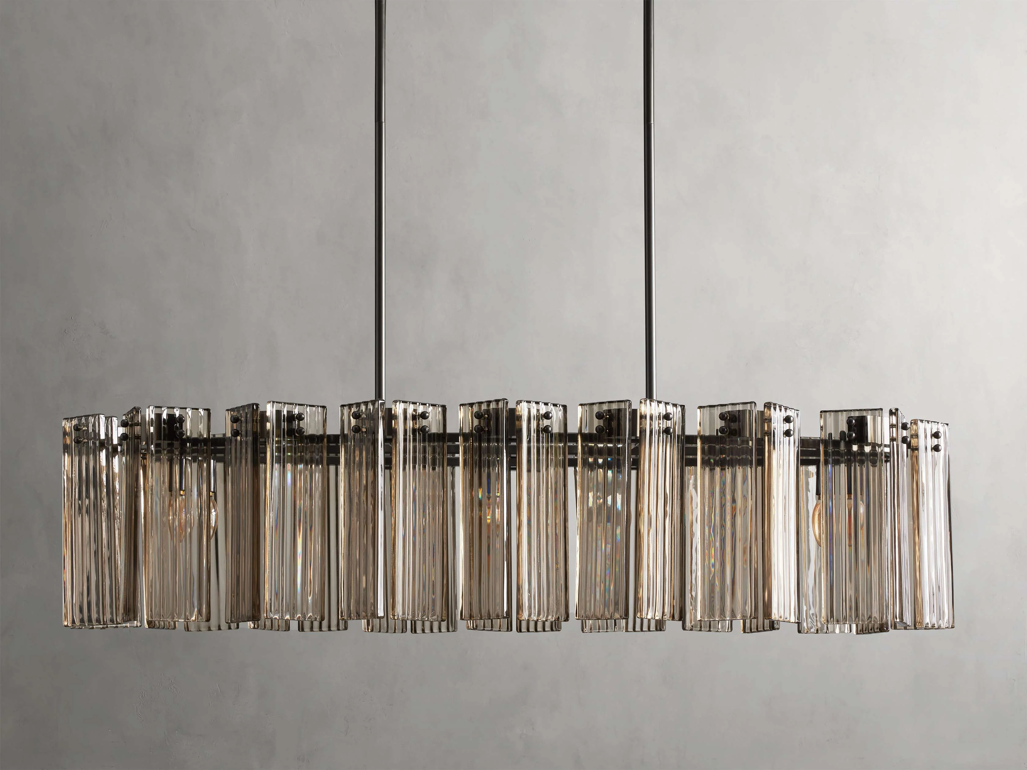 Delsie Reeded Glass Oval Chandelier - Image 16