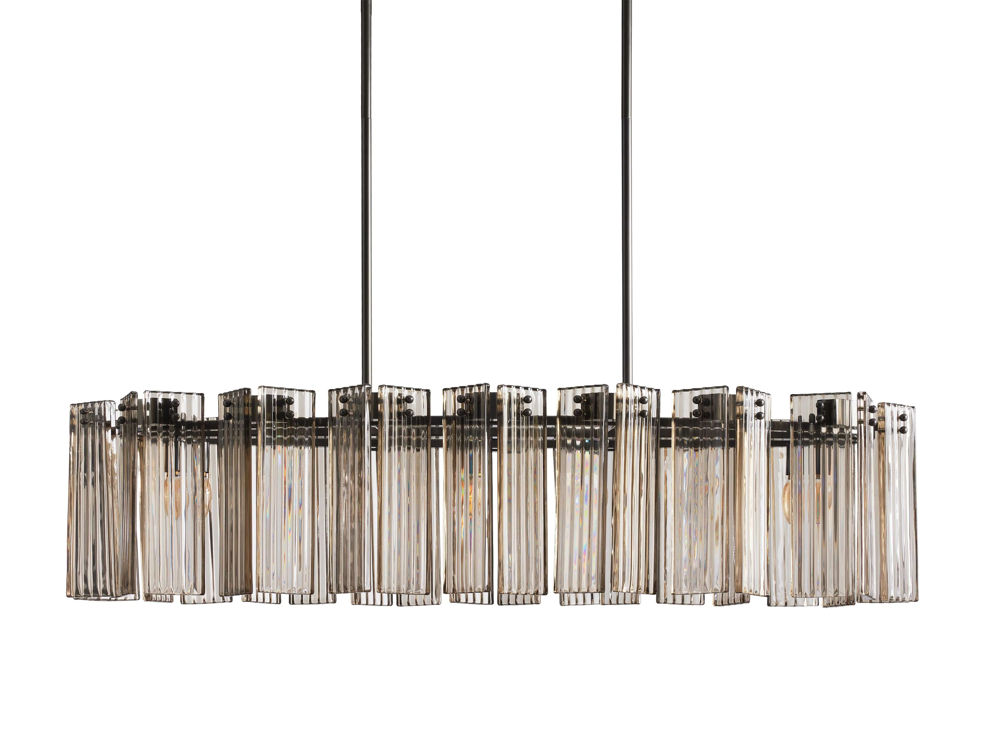 Delsie Reeded Glass Oval Chandelier - Image 19