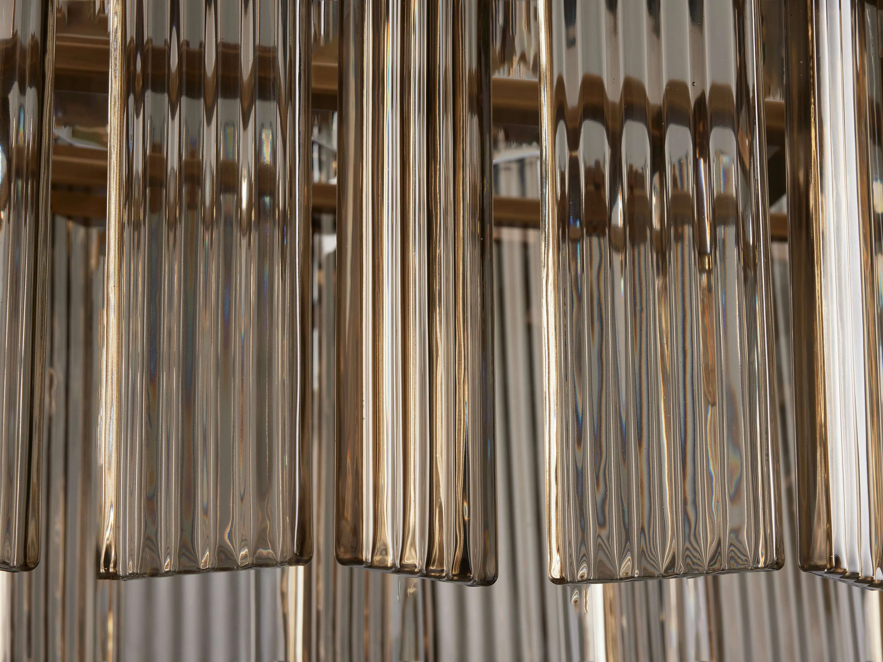 Delsie Reeded Glass Oval Chandelier - Image 7
