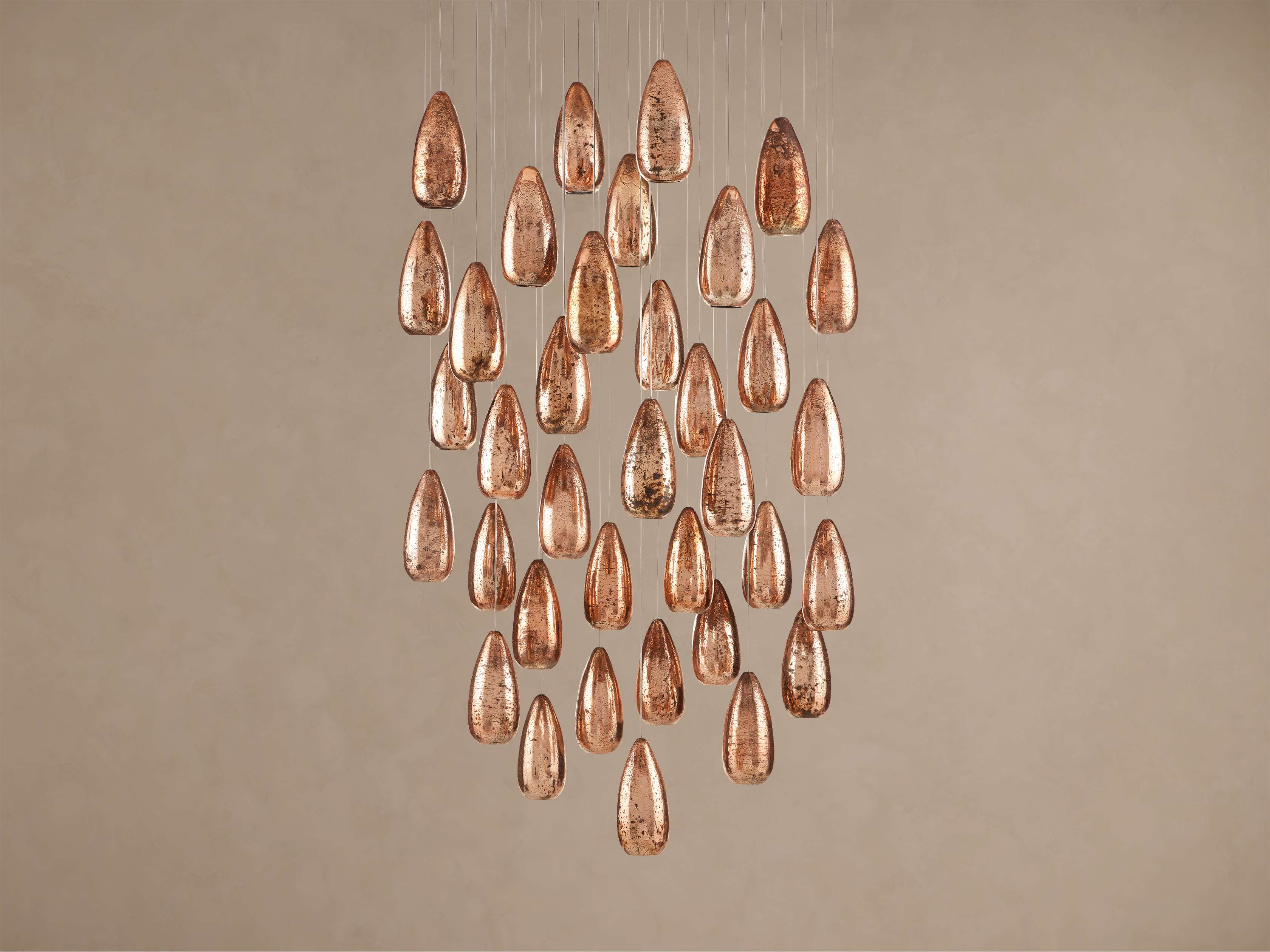 Edda Teardrop Cascade Round Chandelier - Image 6