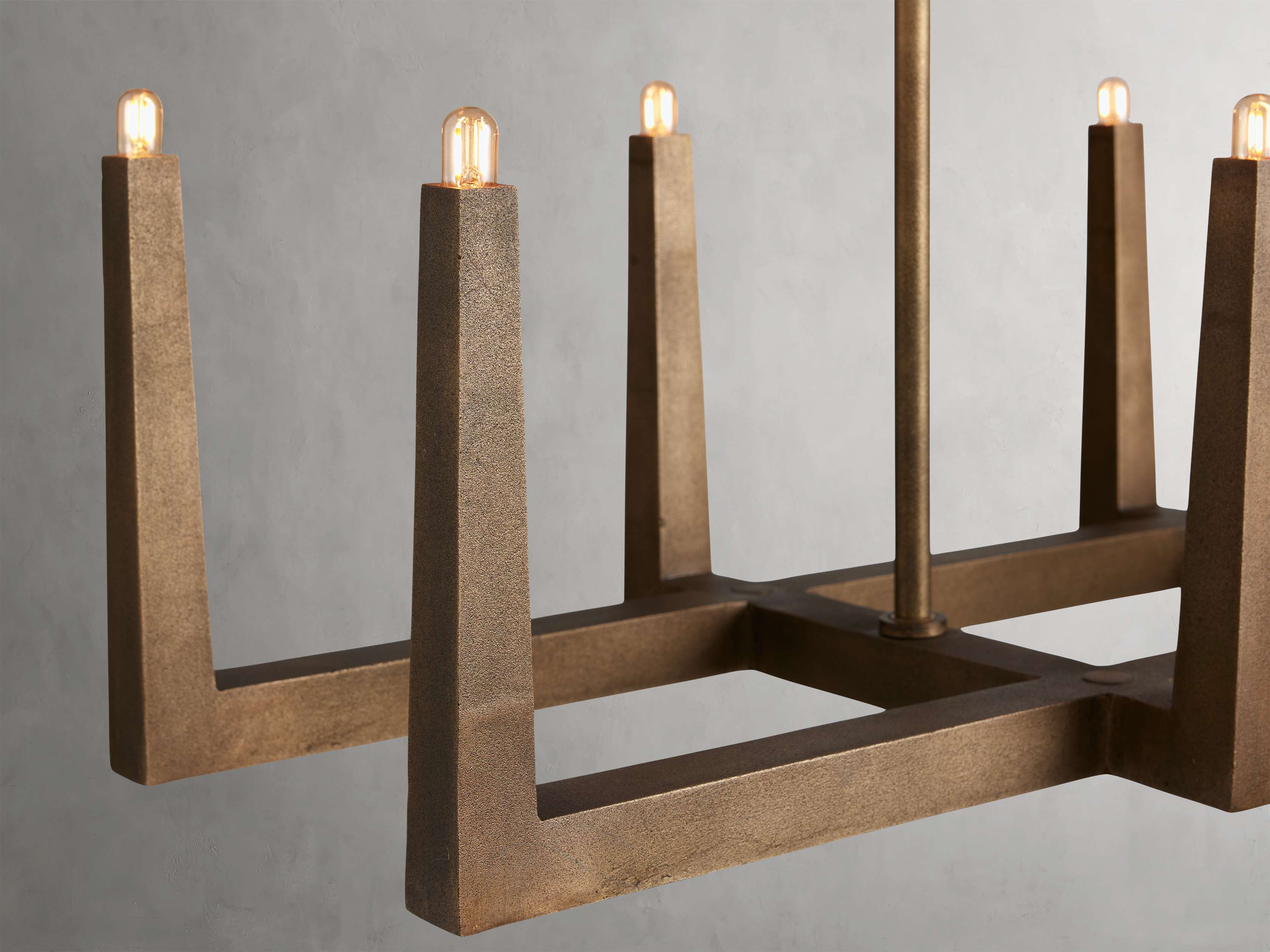 Emmet Geometric Frame Linear Chandelier - Image 13