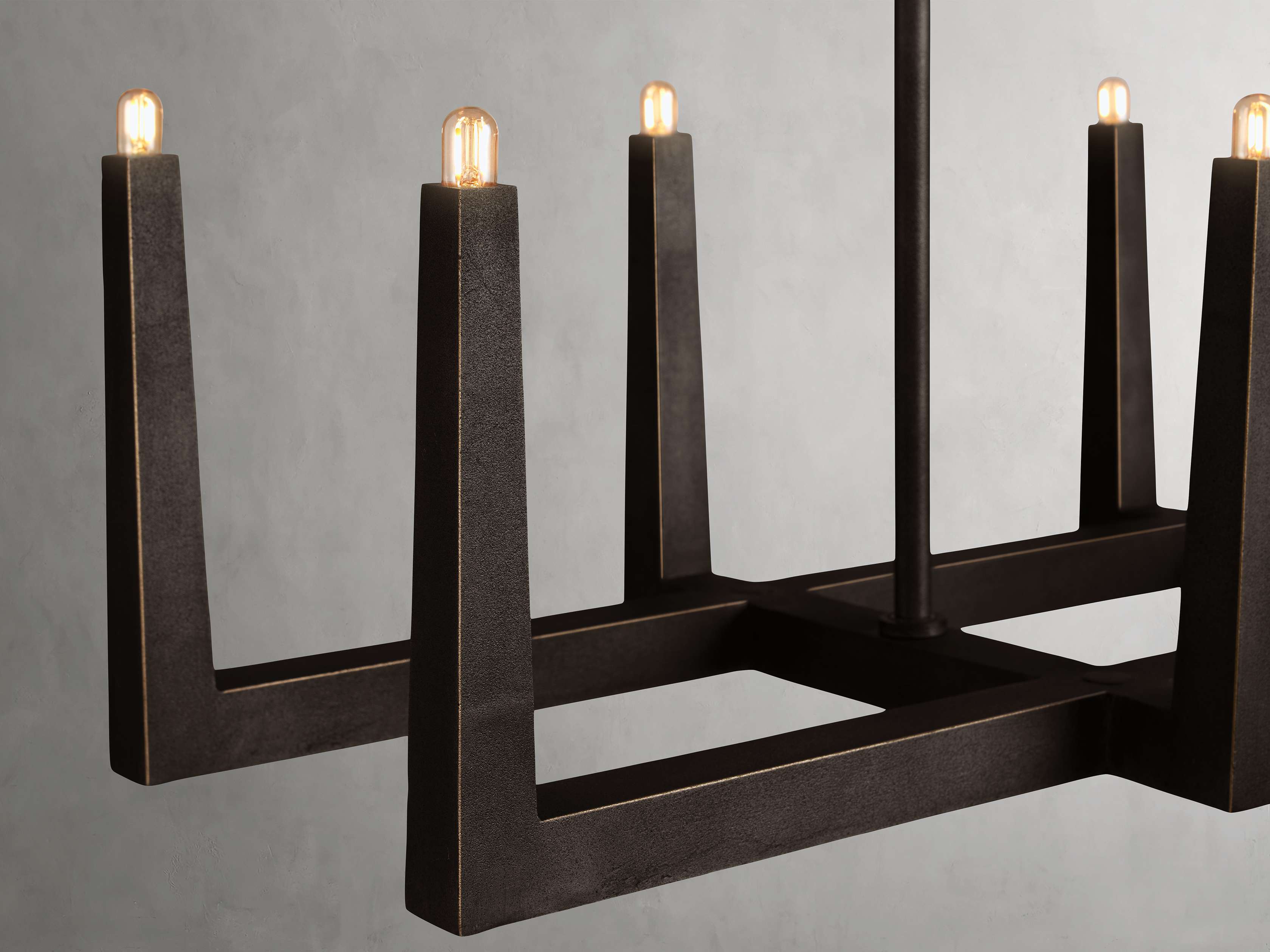 Emmet Geometric Frame Linear Chandelier - Image 18