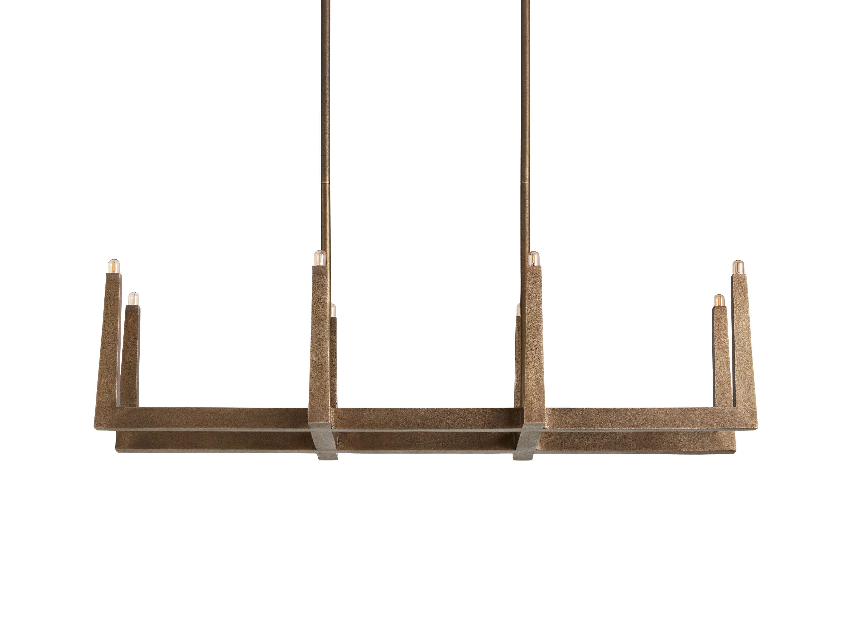 Emmet Geometric Frame Linear Chandelier - Image 5