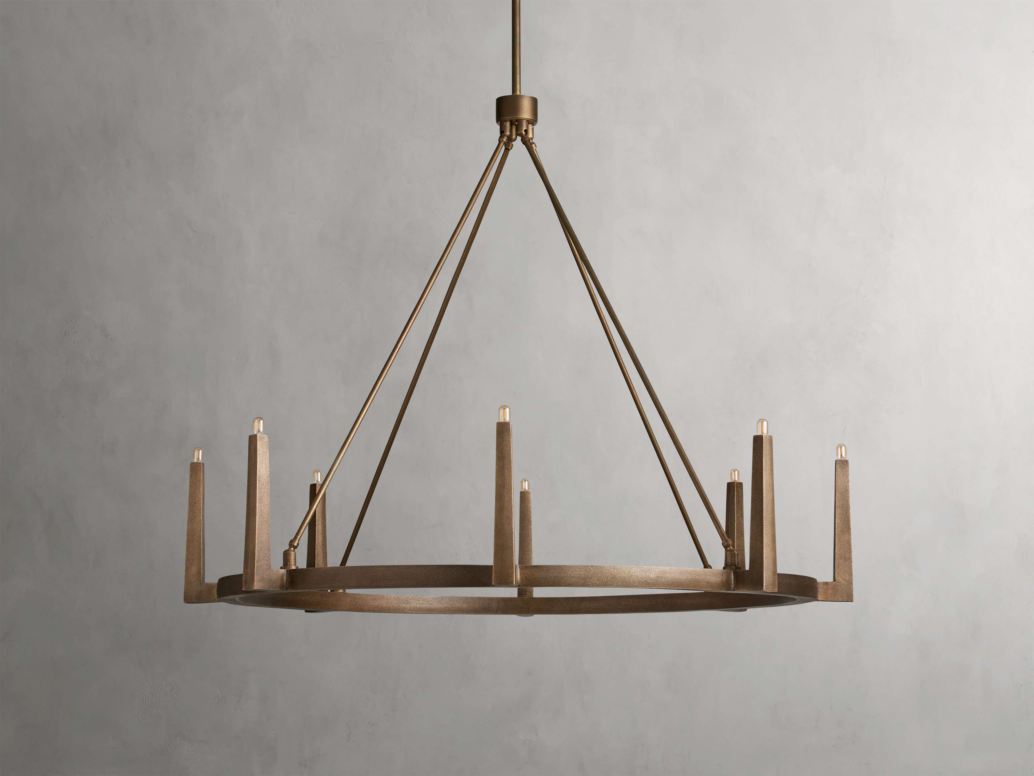 Emmet Geometric Frame Round Chandelier - Image 12