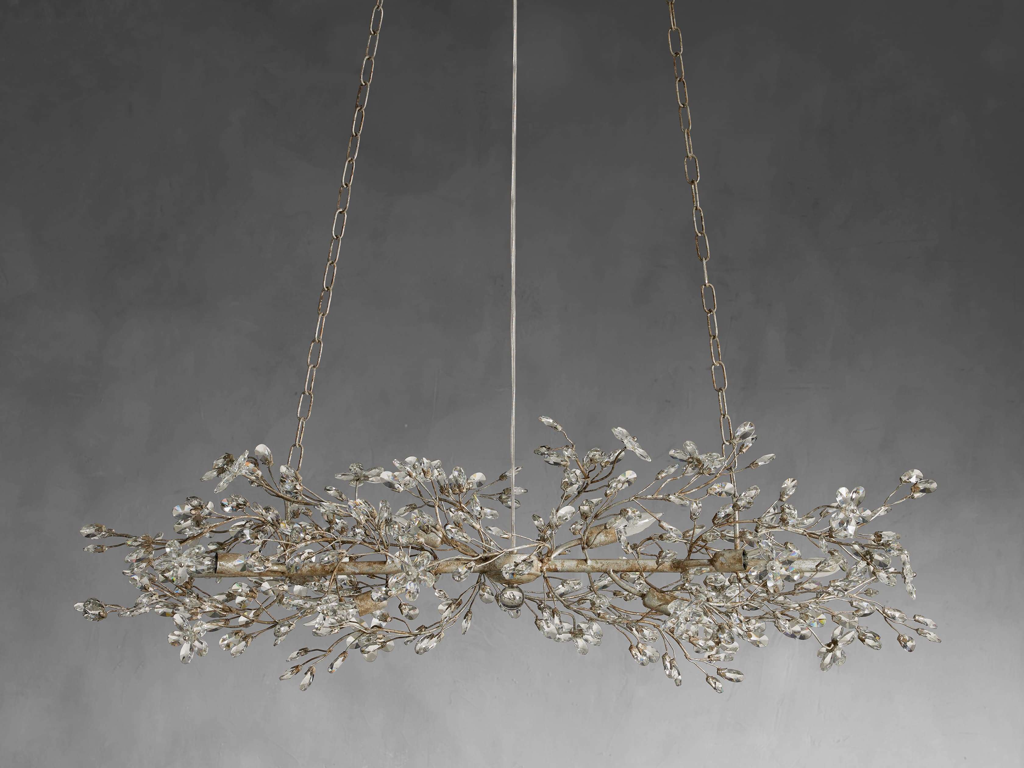 Fiore Sculpted Petals Linear Chandelier - Image 12