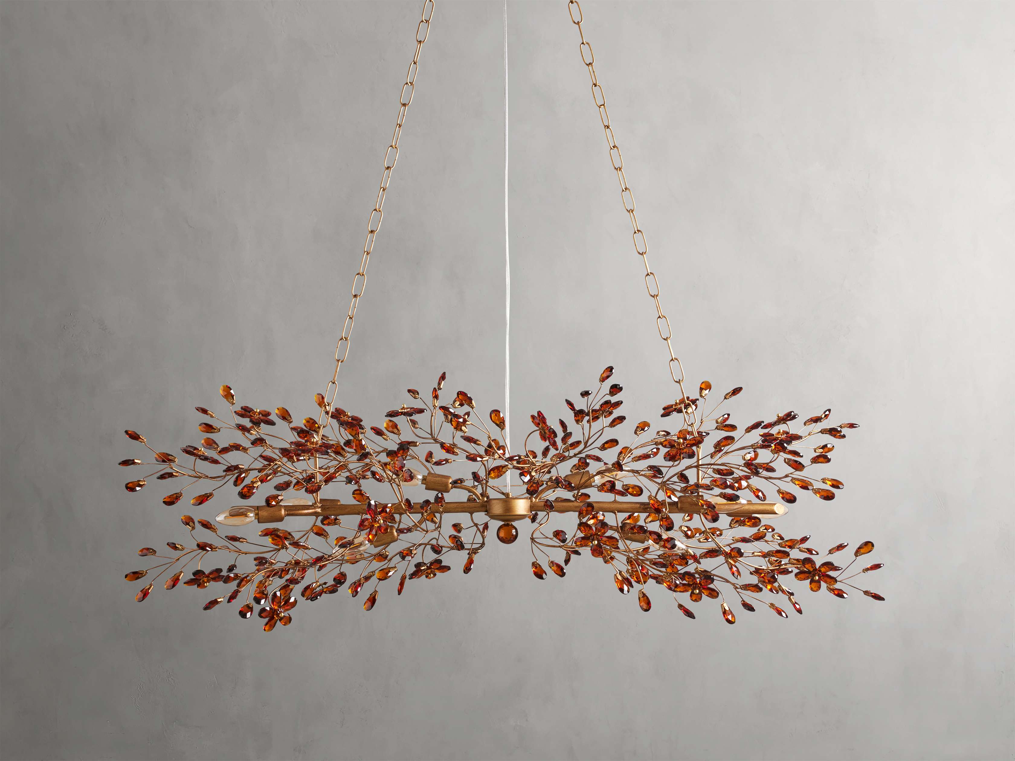 Fiore Sculpted Petals Linear Chandelier - Image 18