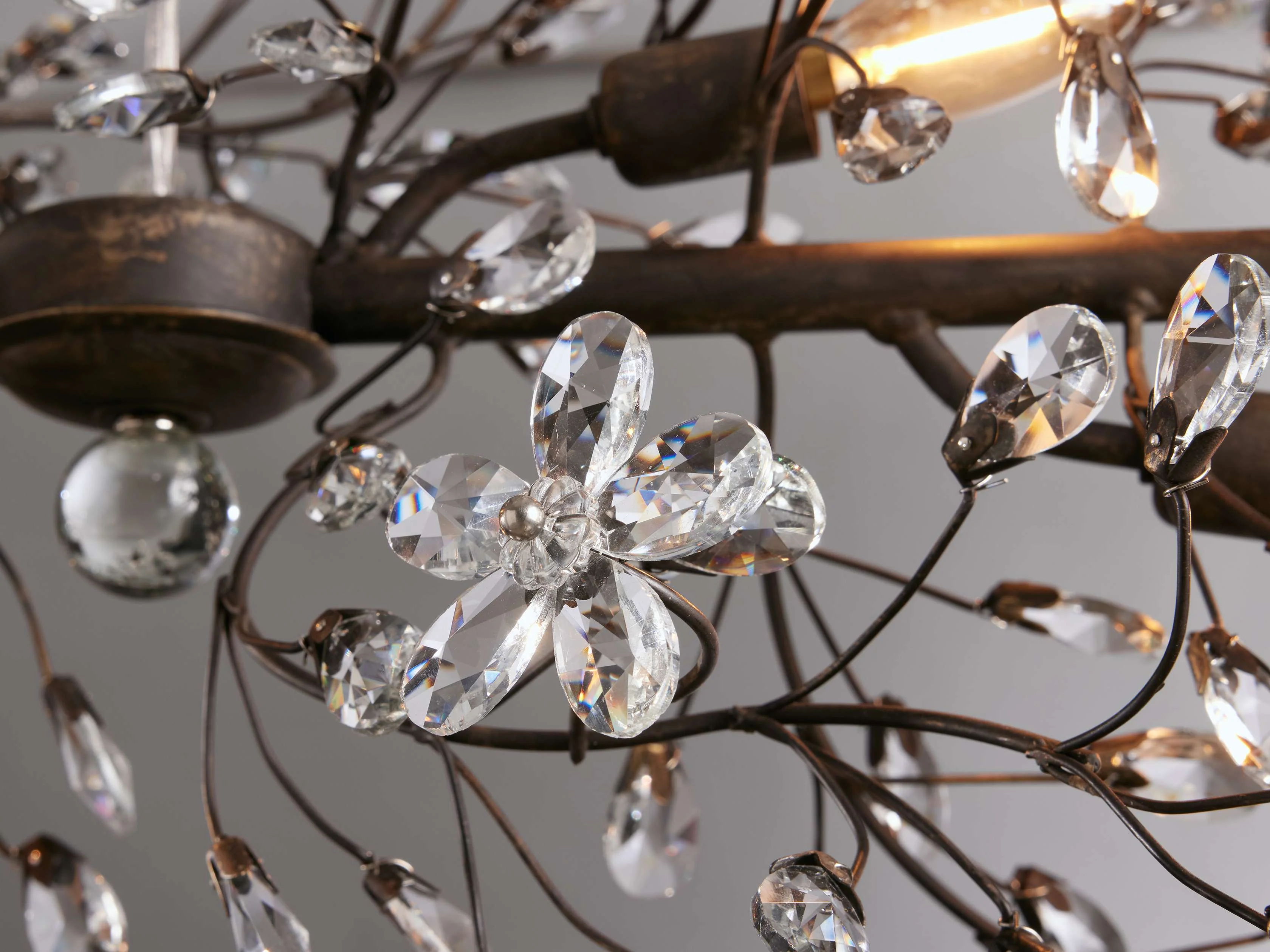 Fiore Sculpted Petals Linear Chandelier - Image 34