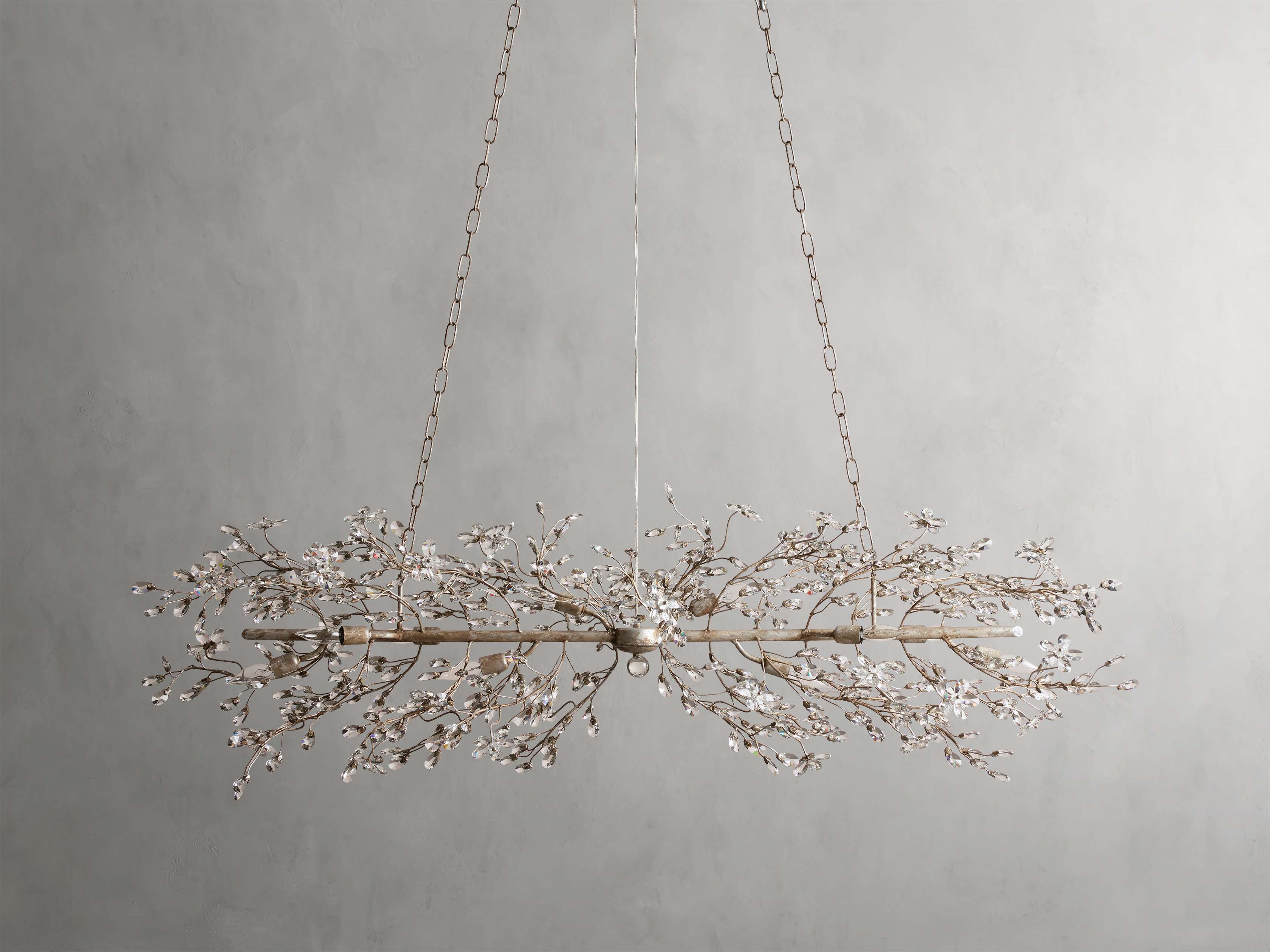 Fiore Sculpted Petals Linear Chandelier - Image 38